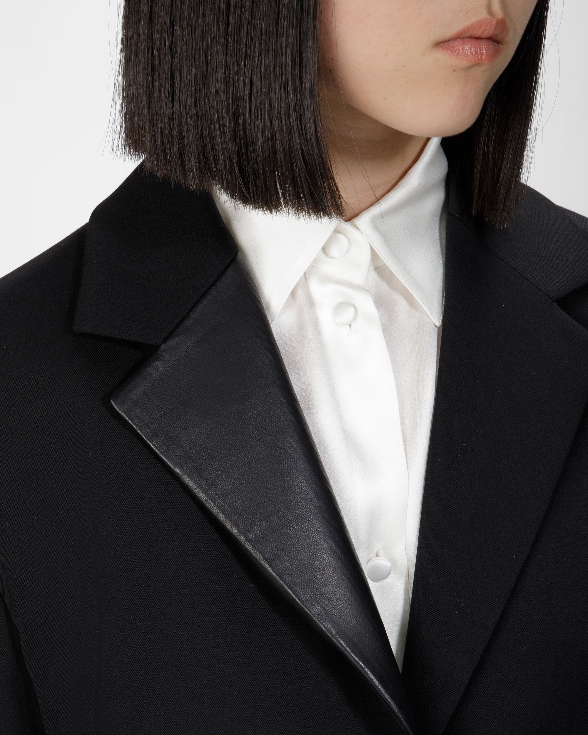 Wollmix-Blazer In Schwarz - Damen - Bally - 04