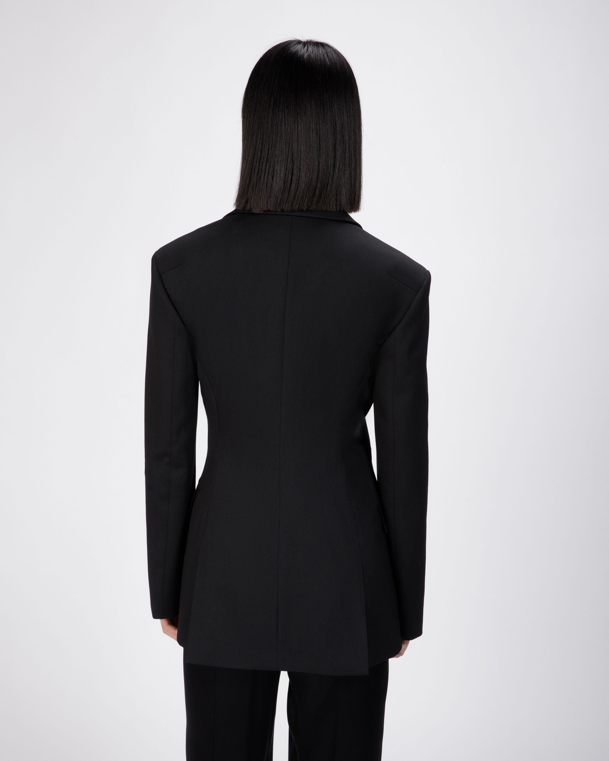 Veste Noire En Laine Mélangée - Femme - Bally - 06