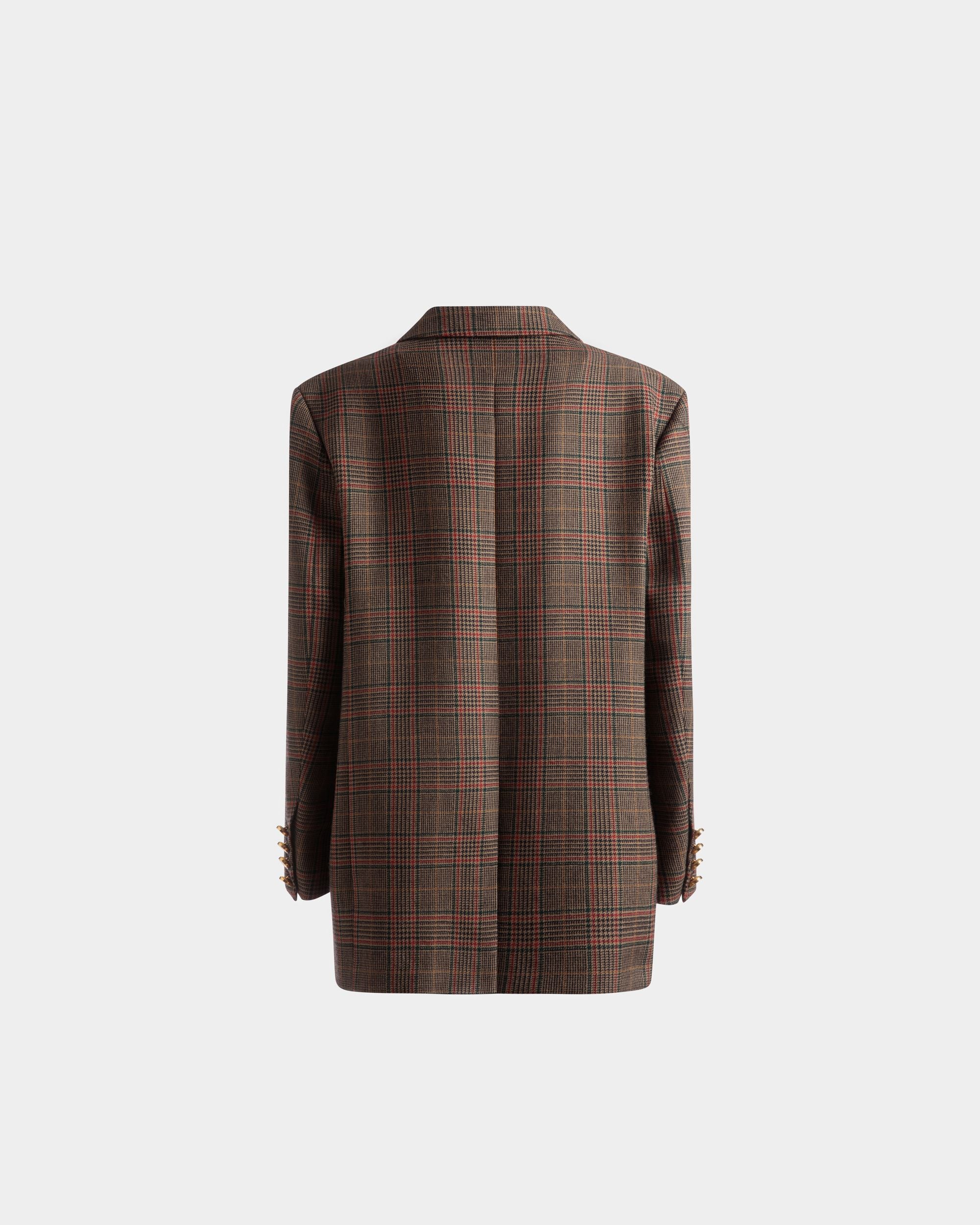 Checked Jacket In Multicolor Wool - Women's - Bally - 07