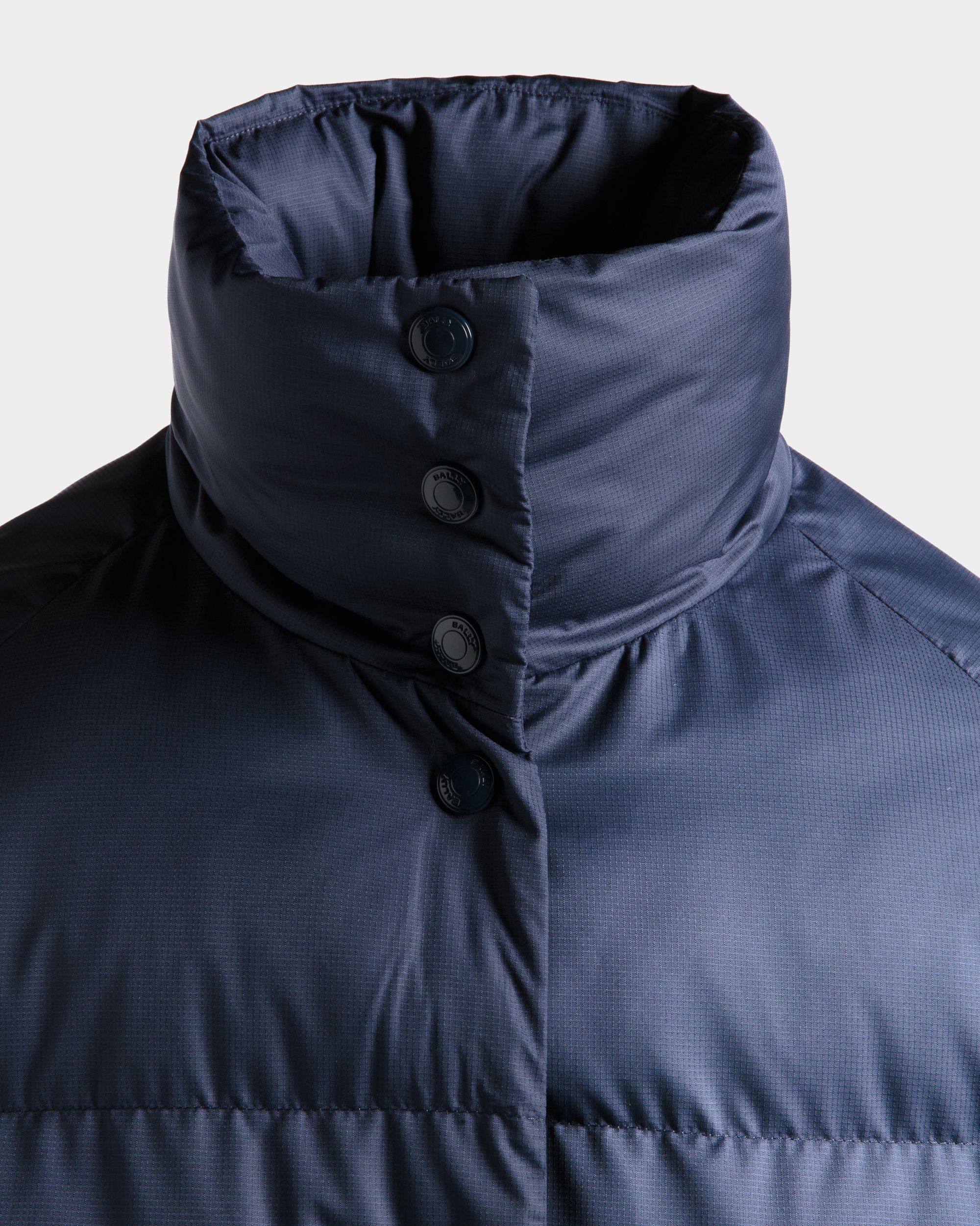 Steppmantel Aus Nylon In Navy Blue - Damen - Bally - 05