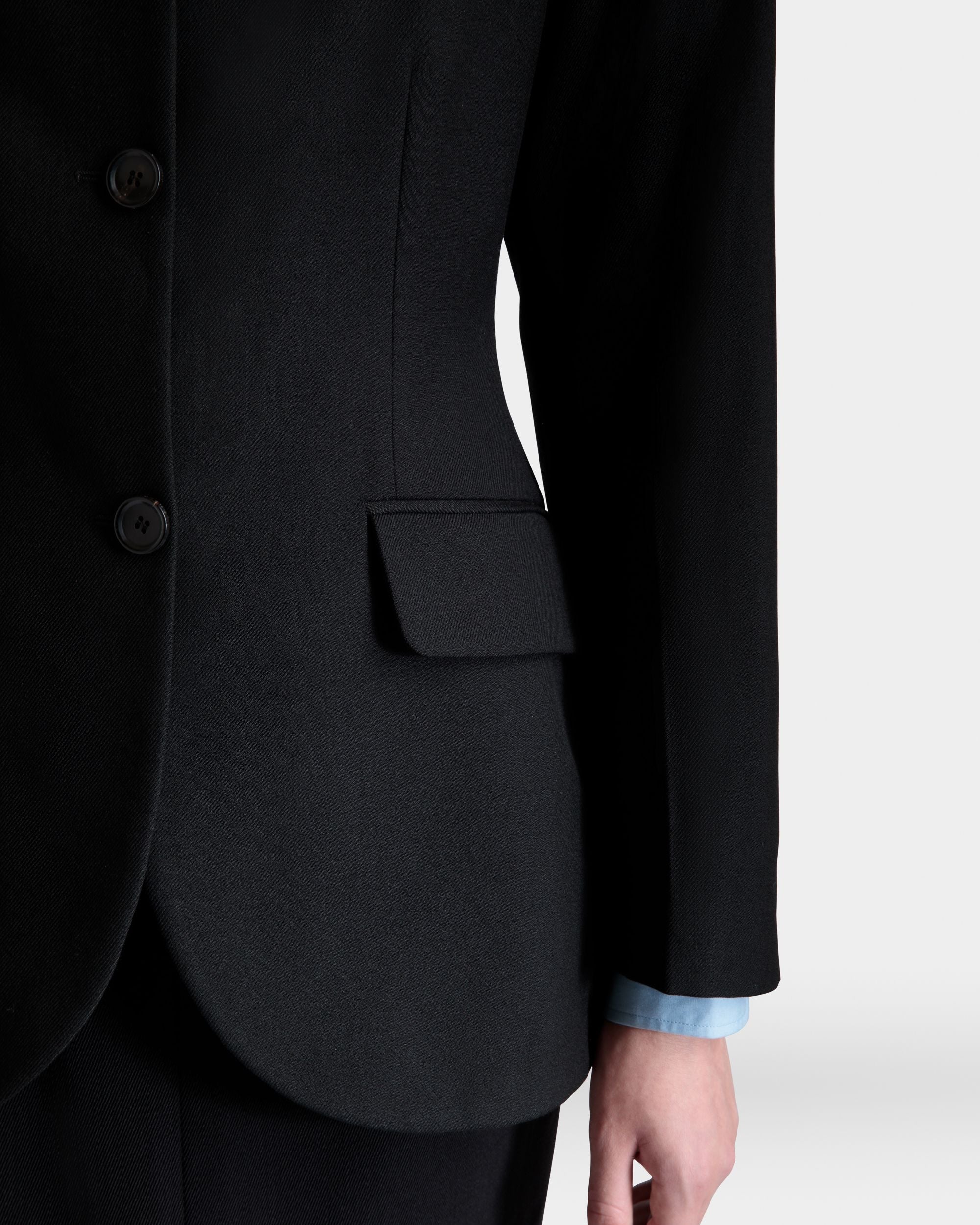 Blazer En Laine Noire - Femme - Bally - 08
