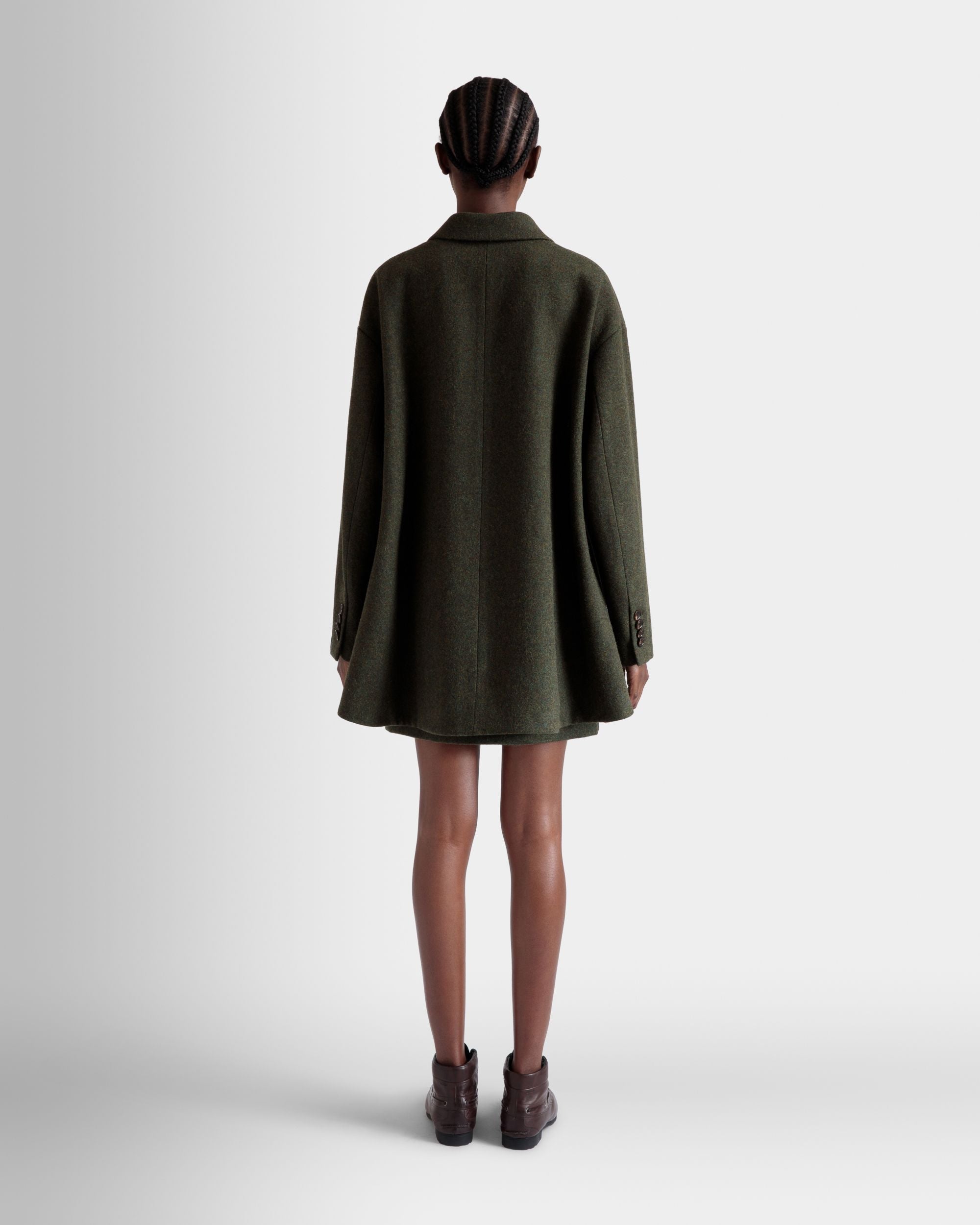 Blazer In Dark Green Wool - Damen - Bally - 06