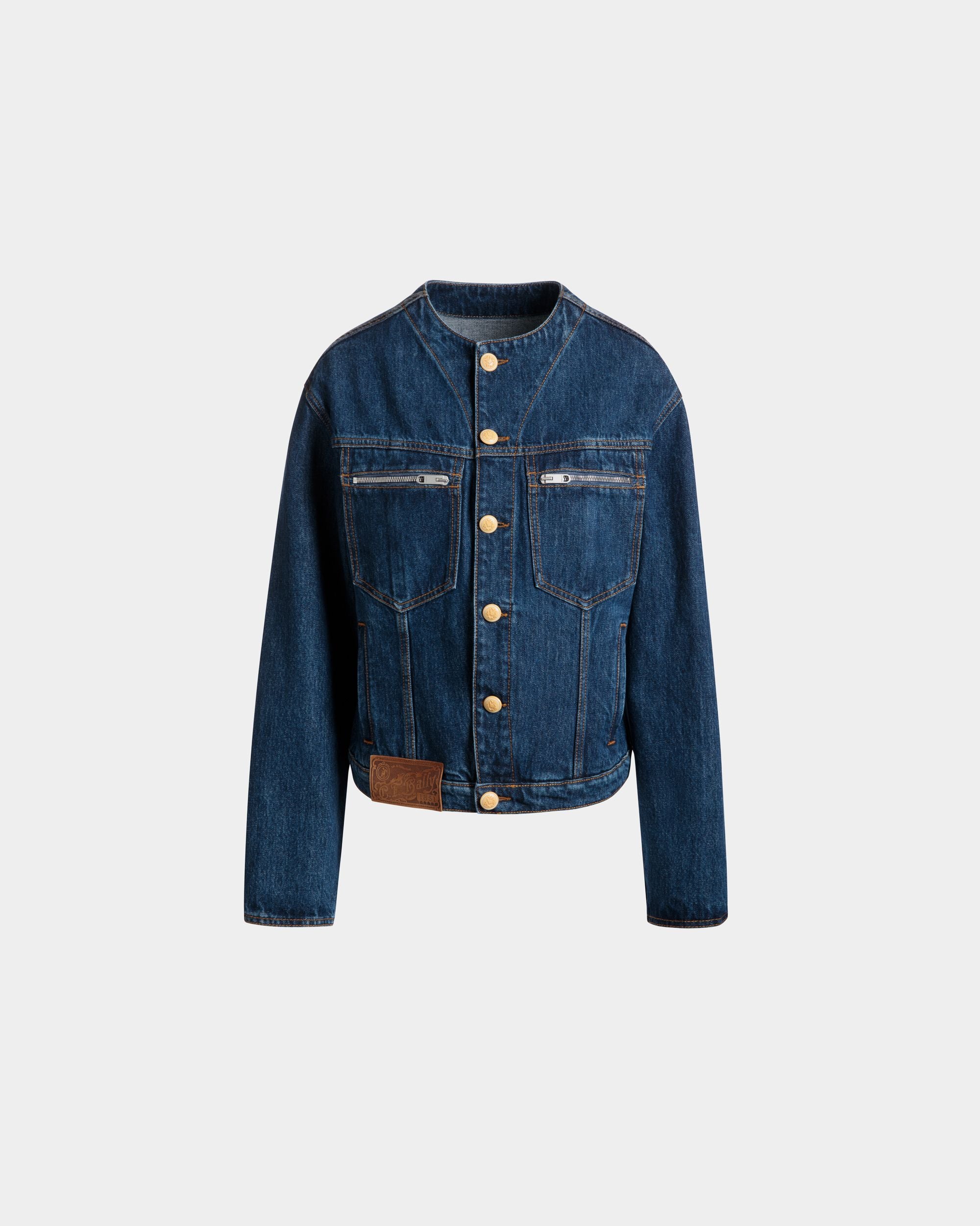 Veste En Denim De Coton Navy Blue - Femme - Bally - 01