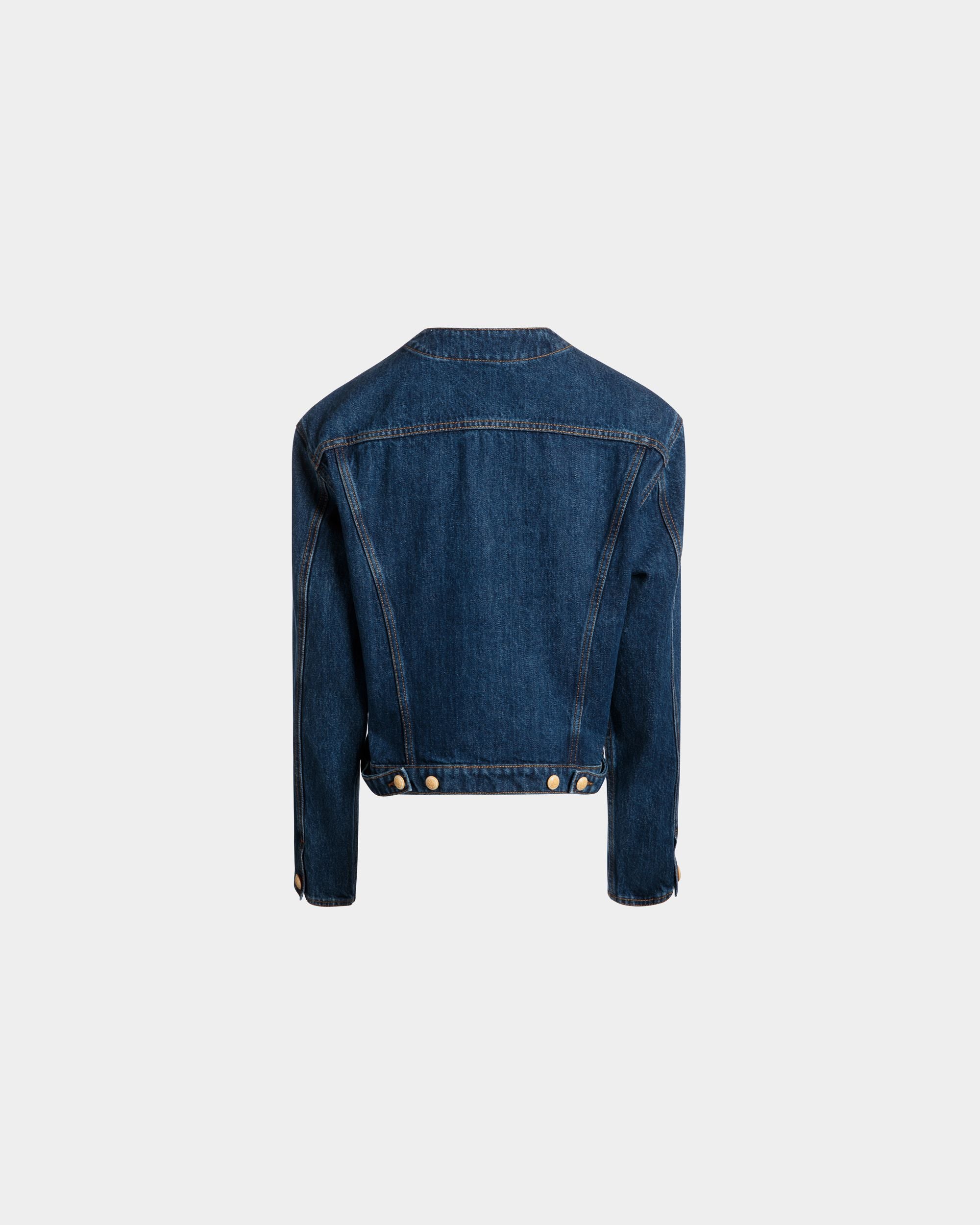 Veste En Denim De Coton Navy Blue - Femme - Bally - 03