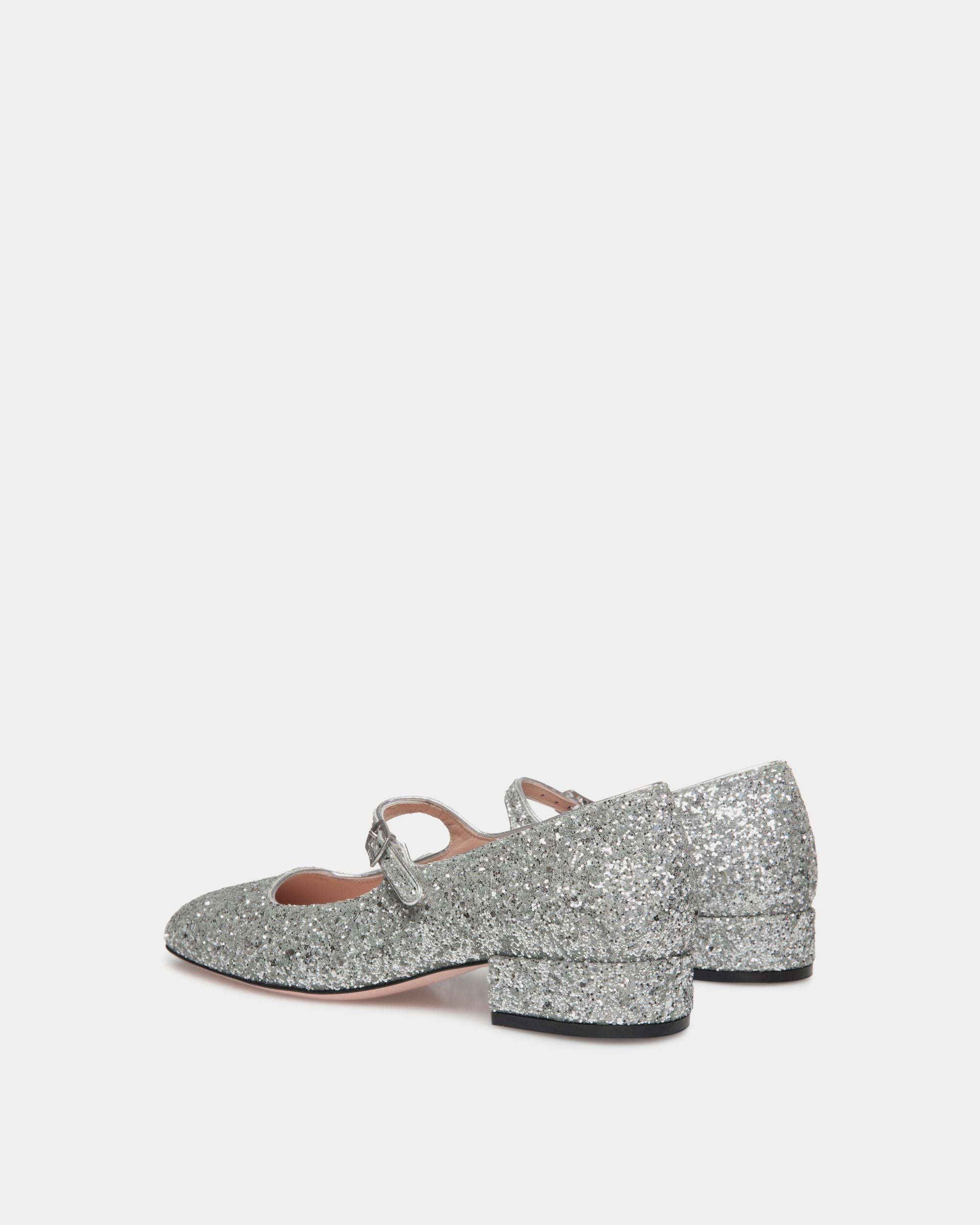 Ballyrina Pumps Aus Silbernem Stoff - Damen - Bally - 04