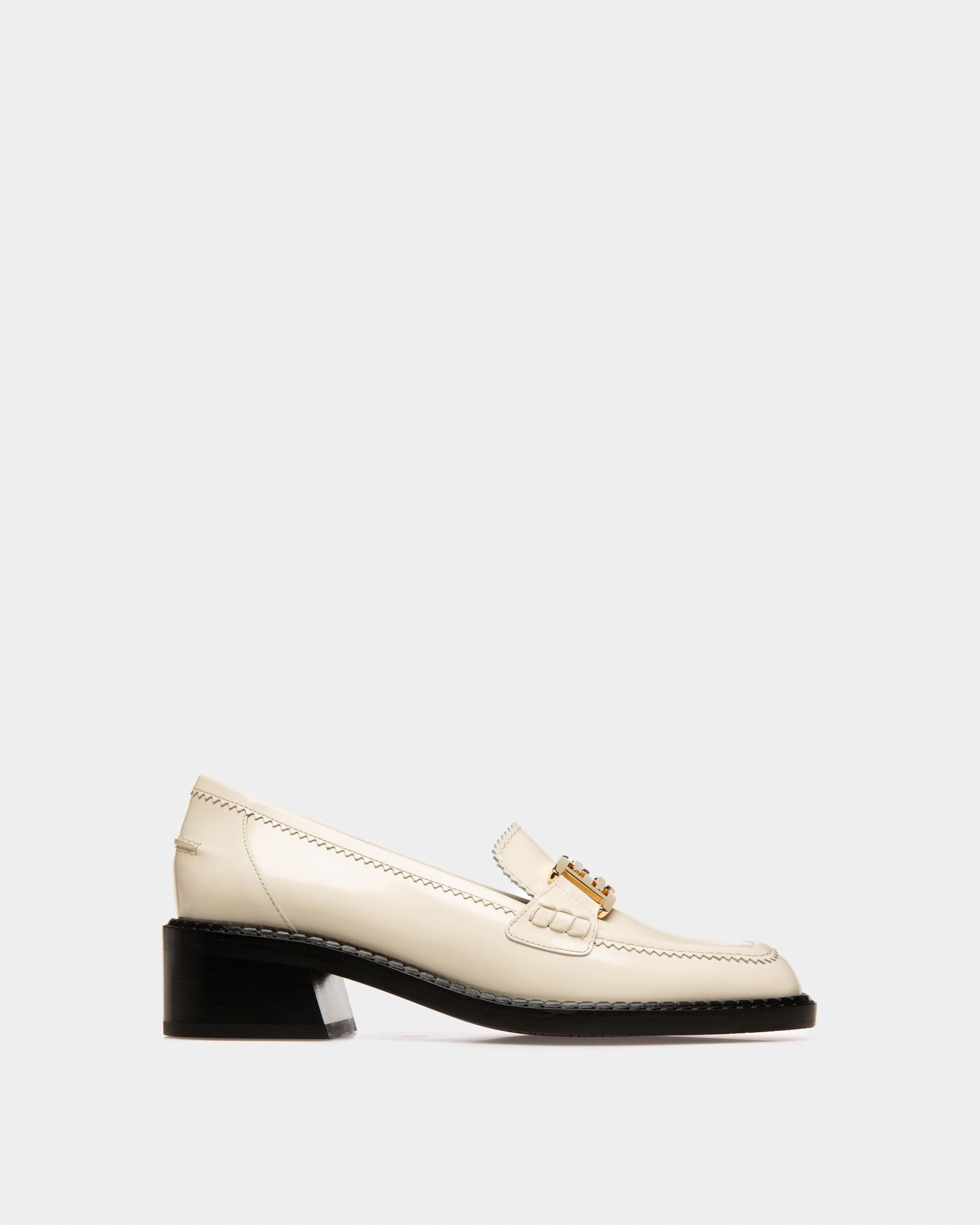 Ellyane Mocassins En Cuir Ivoire - Femme - Bally - 01