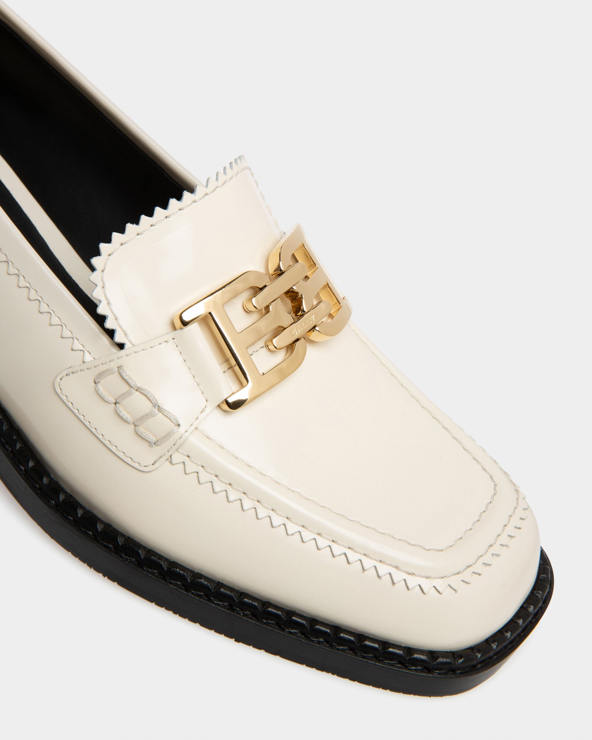 Ellyane Mocassins En Cuir Ivoire - Femme - Bally - 05