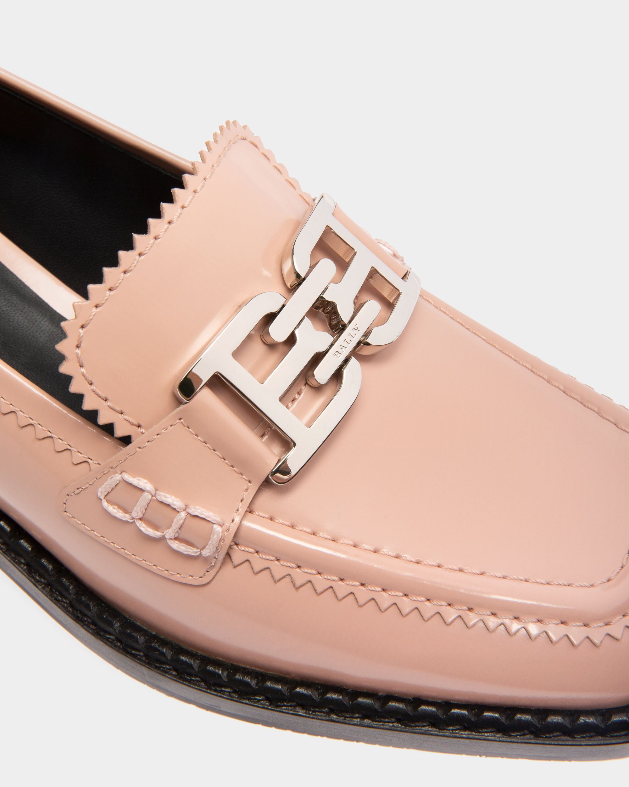 Ellyane Mokassins Aus Rosa Leder - Damen - Bally - 05