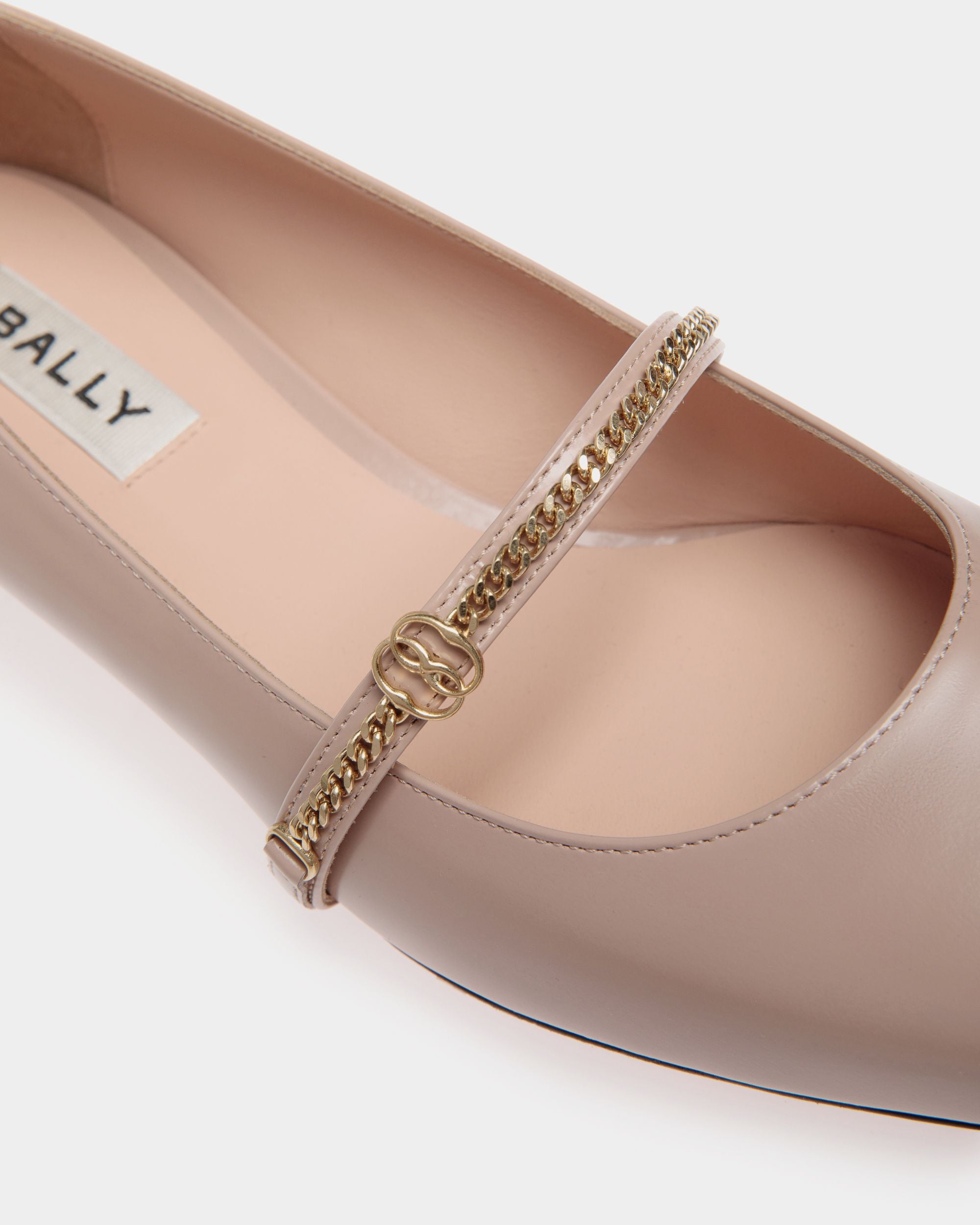 Sylt Mary Jane Aus Gebürstetem Leder In Hellbeige - Damen - Bally - 05