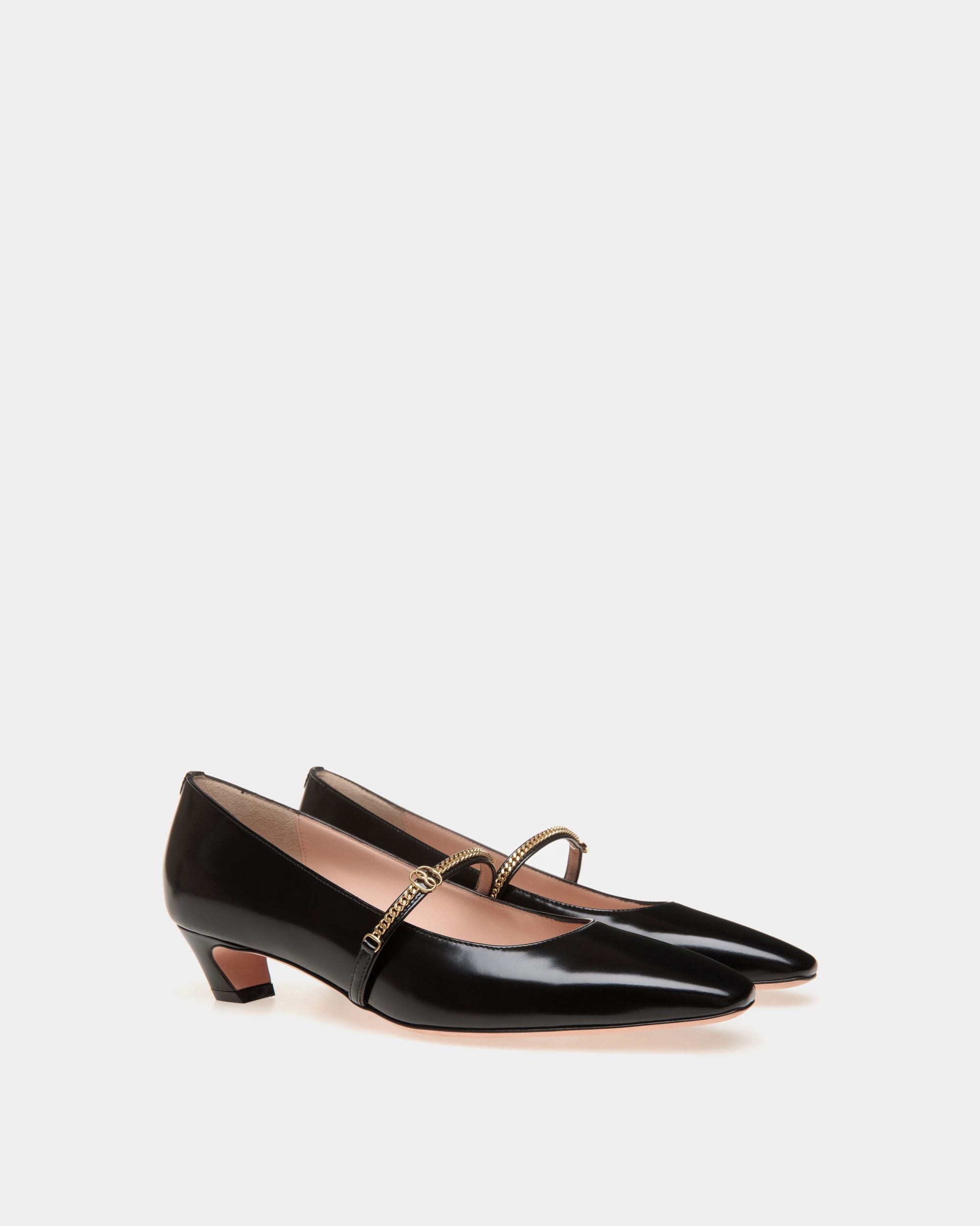 Escarpin Baby Sylt En Cuir Noir - Femme - Bally - 02