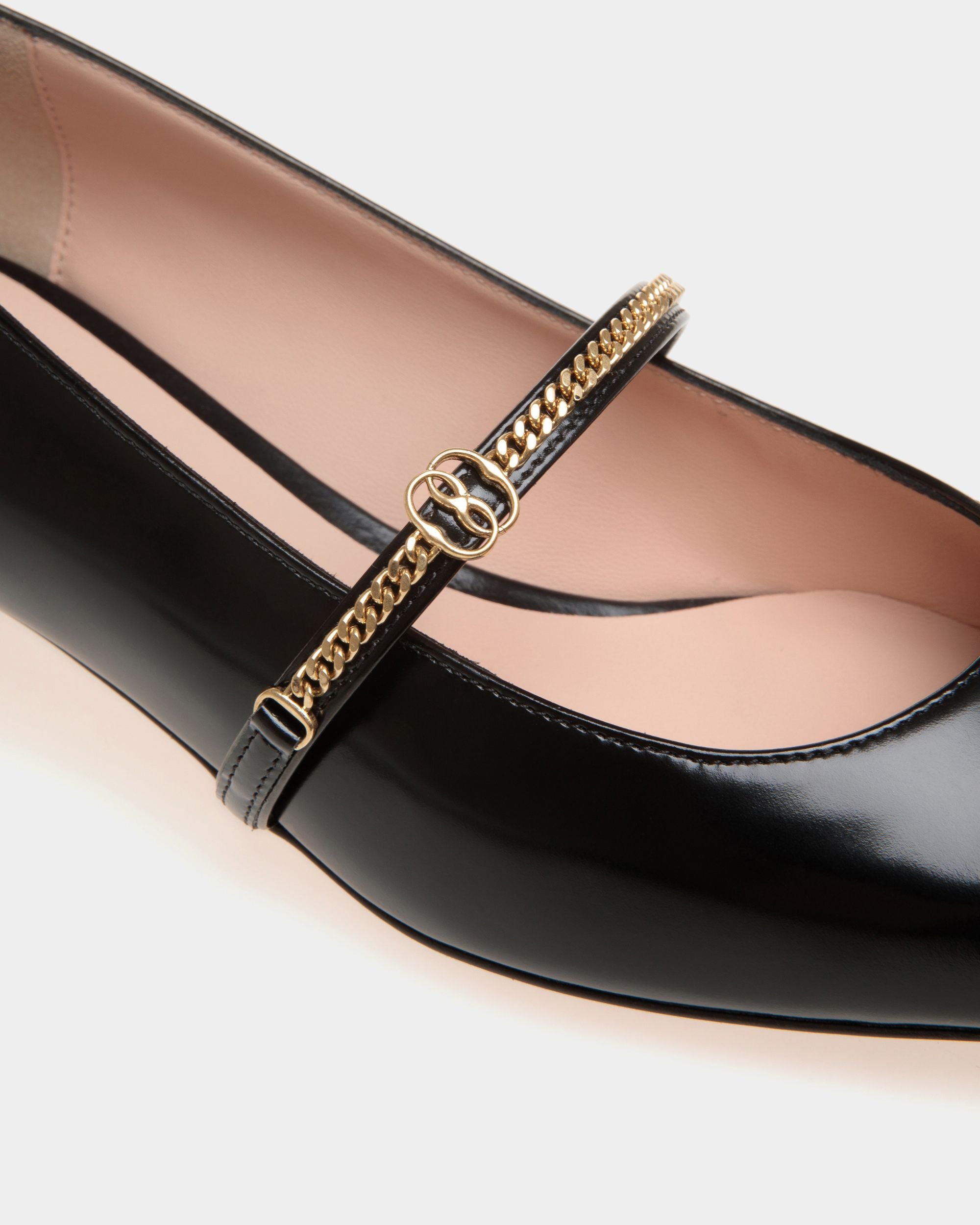 Sylt Mary Jane Aus Leder In Schwarz - Damen - Bally - 04