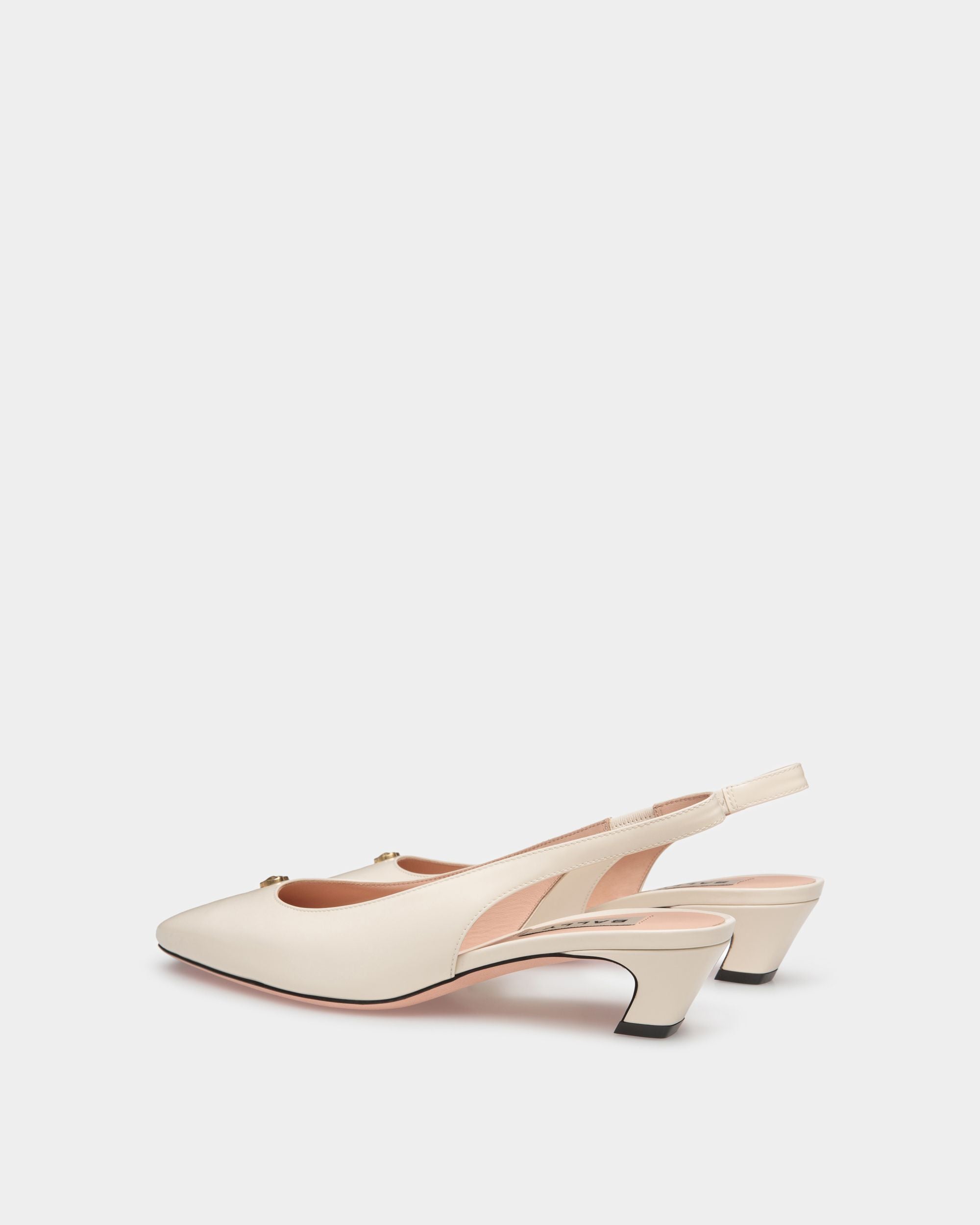 Sylt Slingpumps Aus Leder In Weiß - Damen - Bally - 03