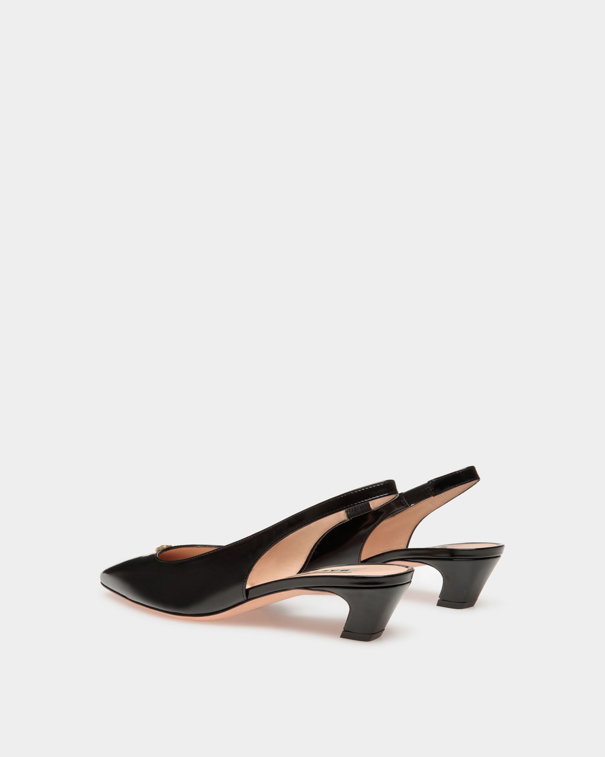 Zapatos De Salón Destalonados Sylt De Piel Negra - Mujer - Bally - 03