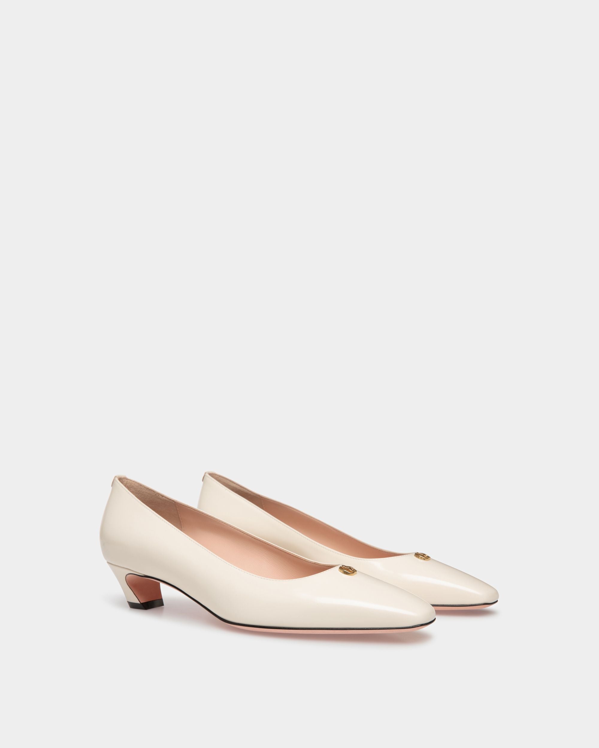 Sylt Pumps Aus Leder In Weiß - Damen - Bally - 02