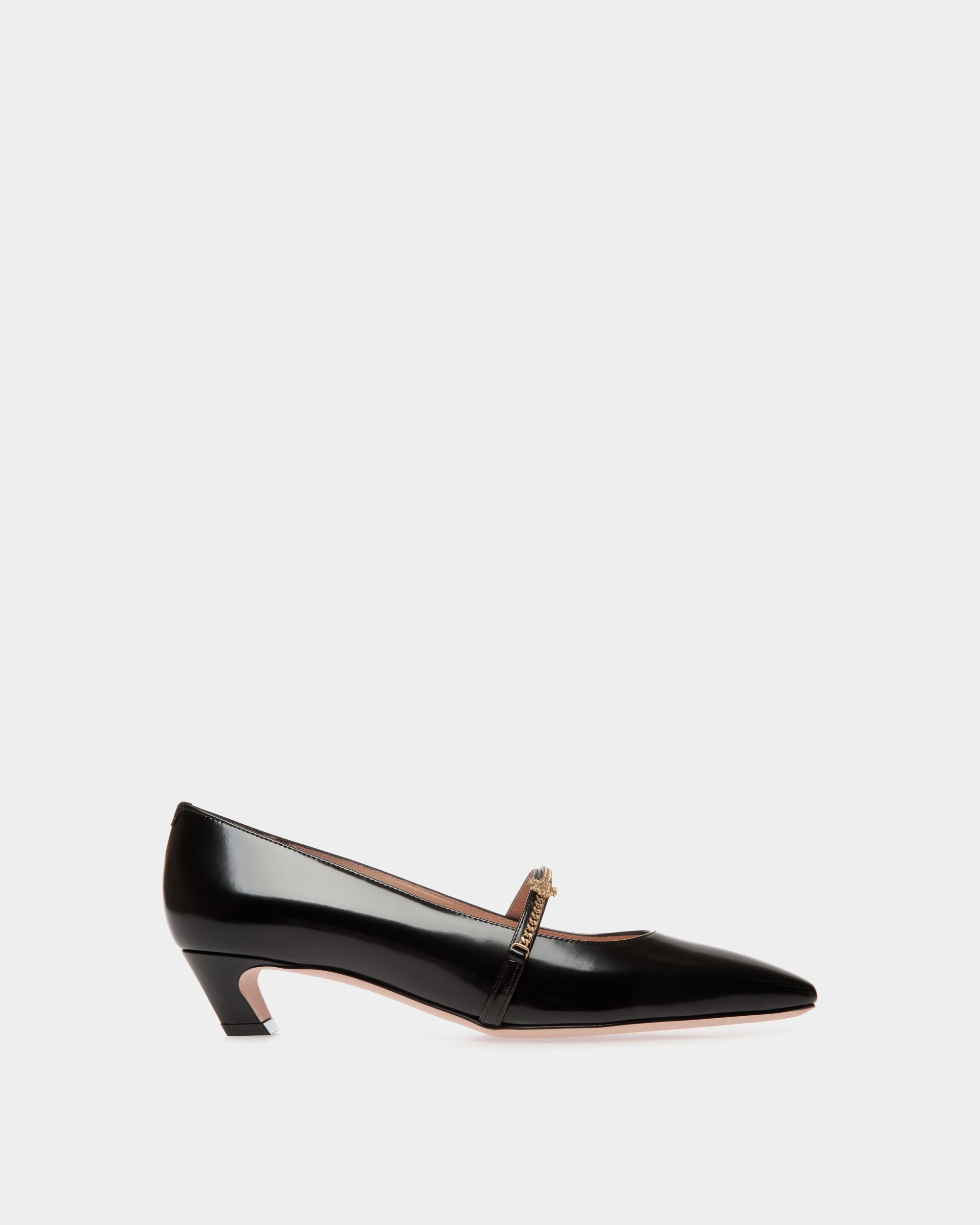Escarpin Baby Sylt En Cuir Brossé Noir - Femme - Bally - 01