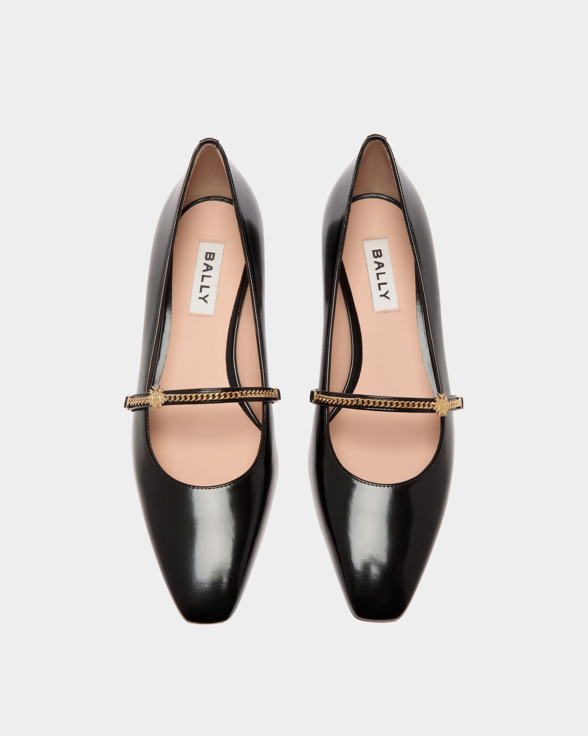 Sylt Mary Jane Pumps Aus Schwarzem Gebürstetem Leder - Damen - Bally - 05