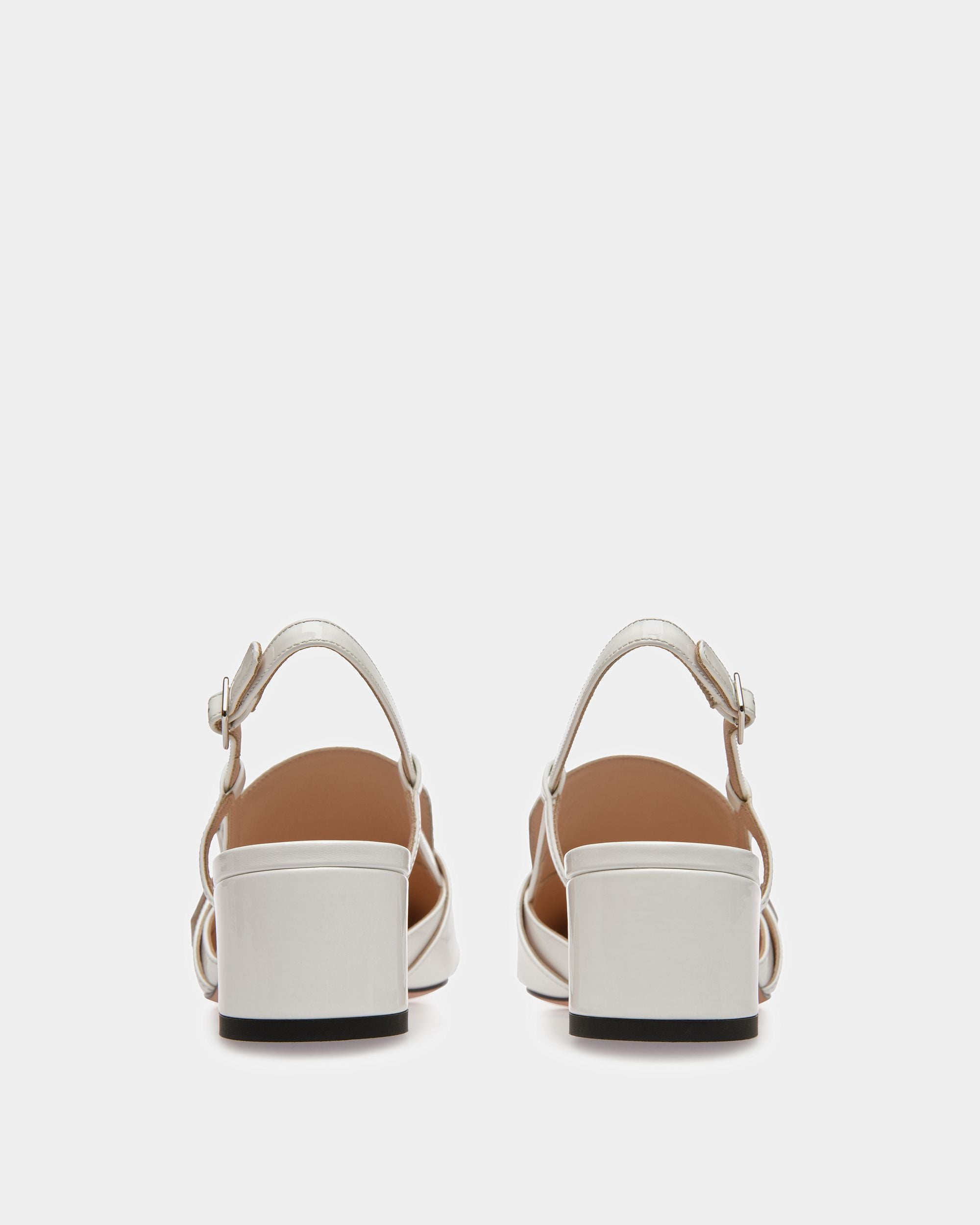 Jasmine Escarpins Slingback En Cuir Blanc - Femme - Bally - 02