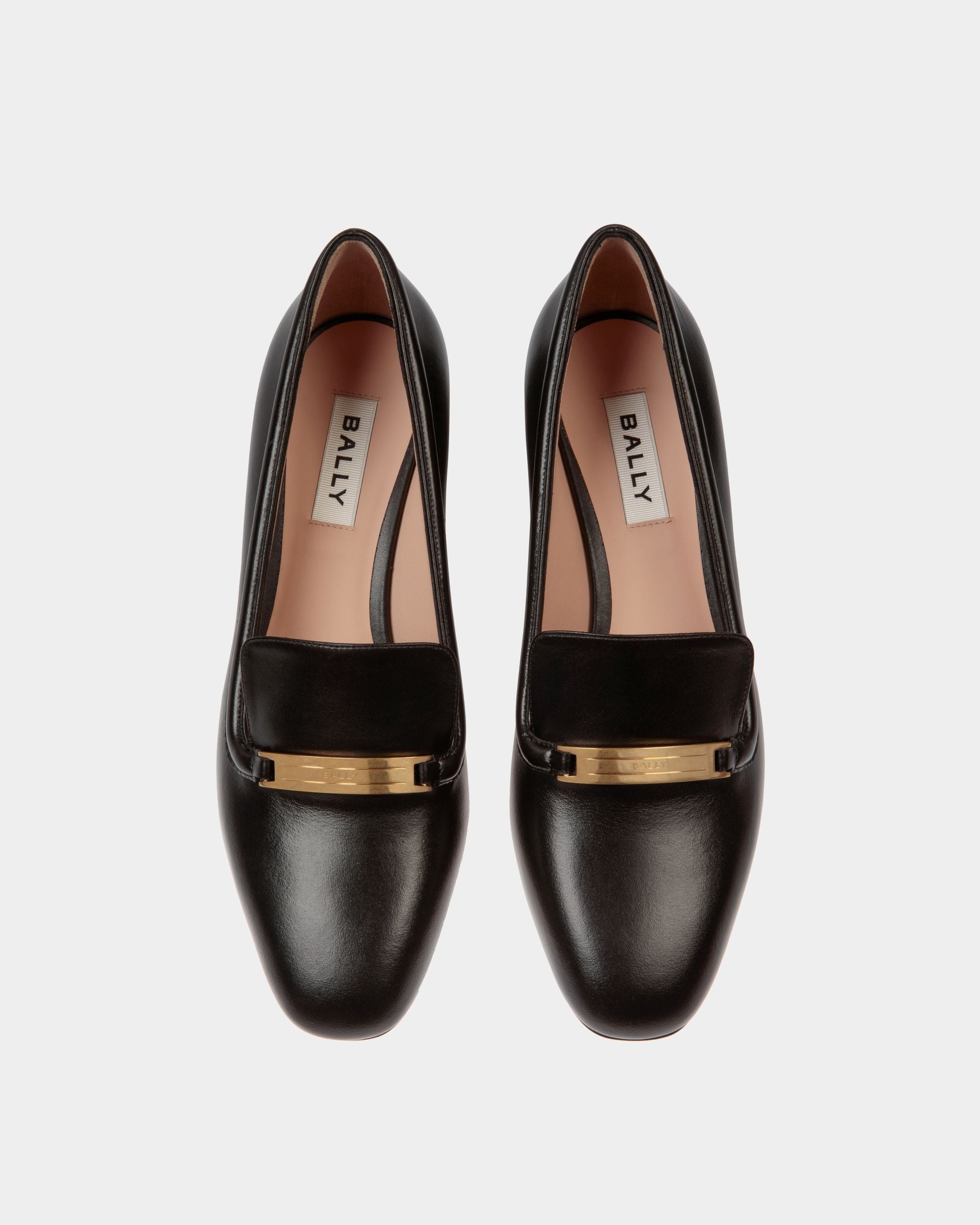Deco Pumps Aus Leder In Schwarz - Damen - Bally - 04