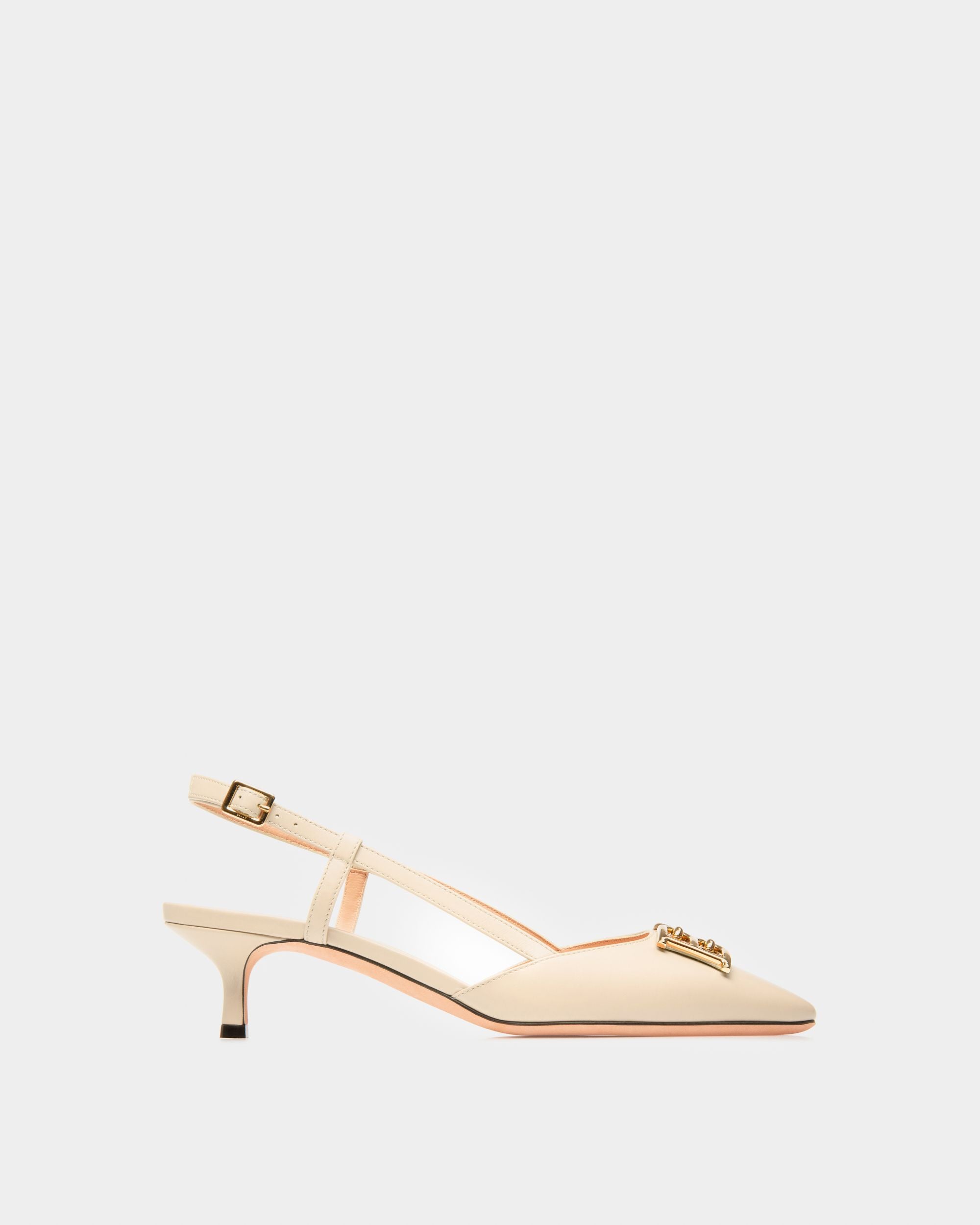 Eva Escarpins En Cuir Ivoire - Femme - Bally - 01