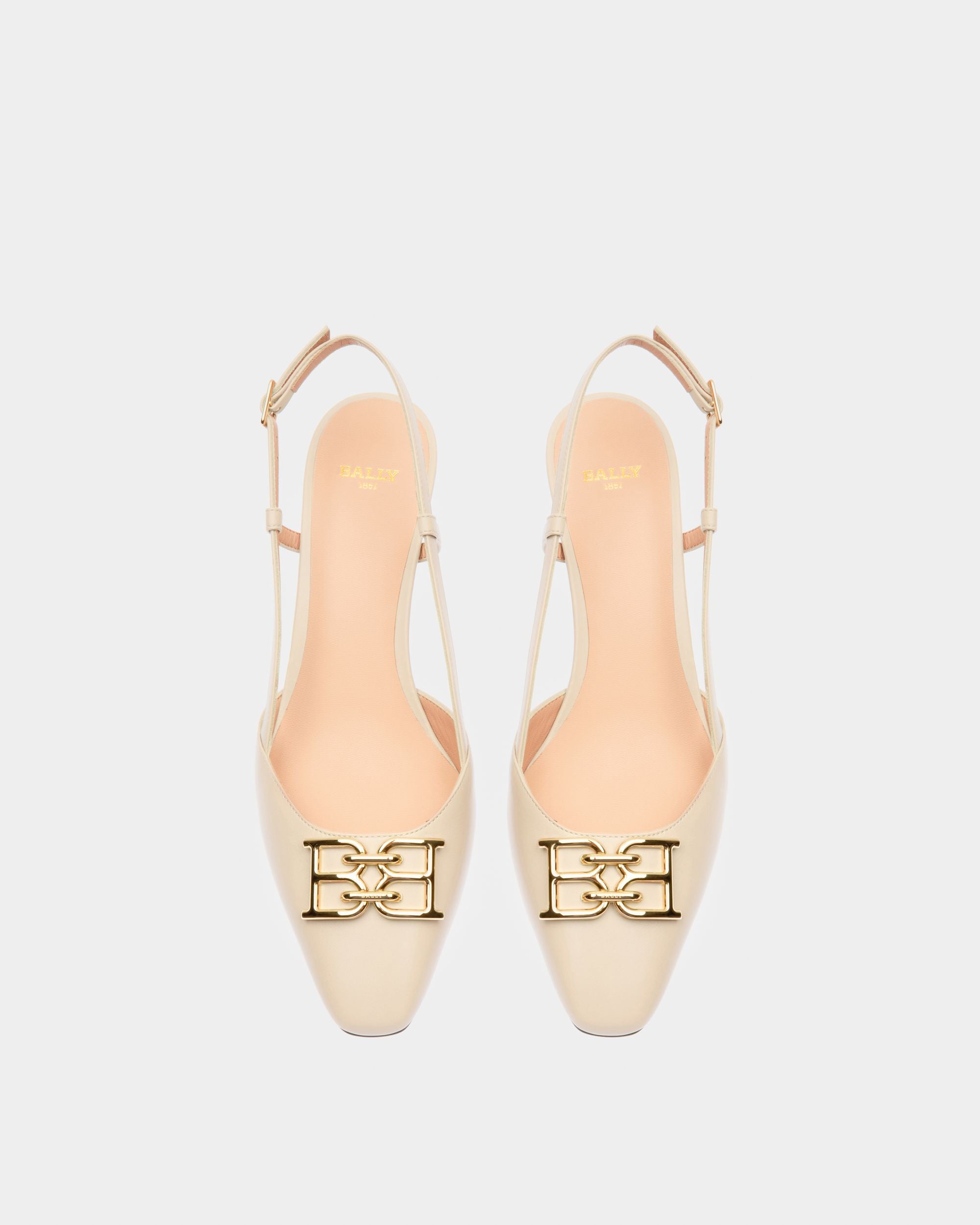 Eva Escarpins En Cuir Ivoire - Femme - Bally - 02