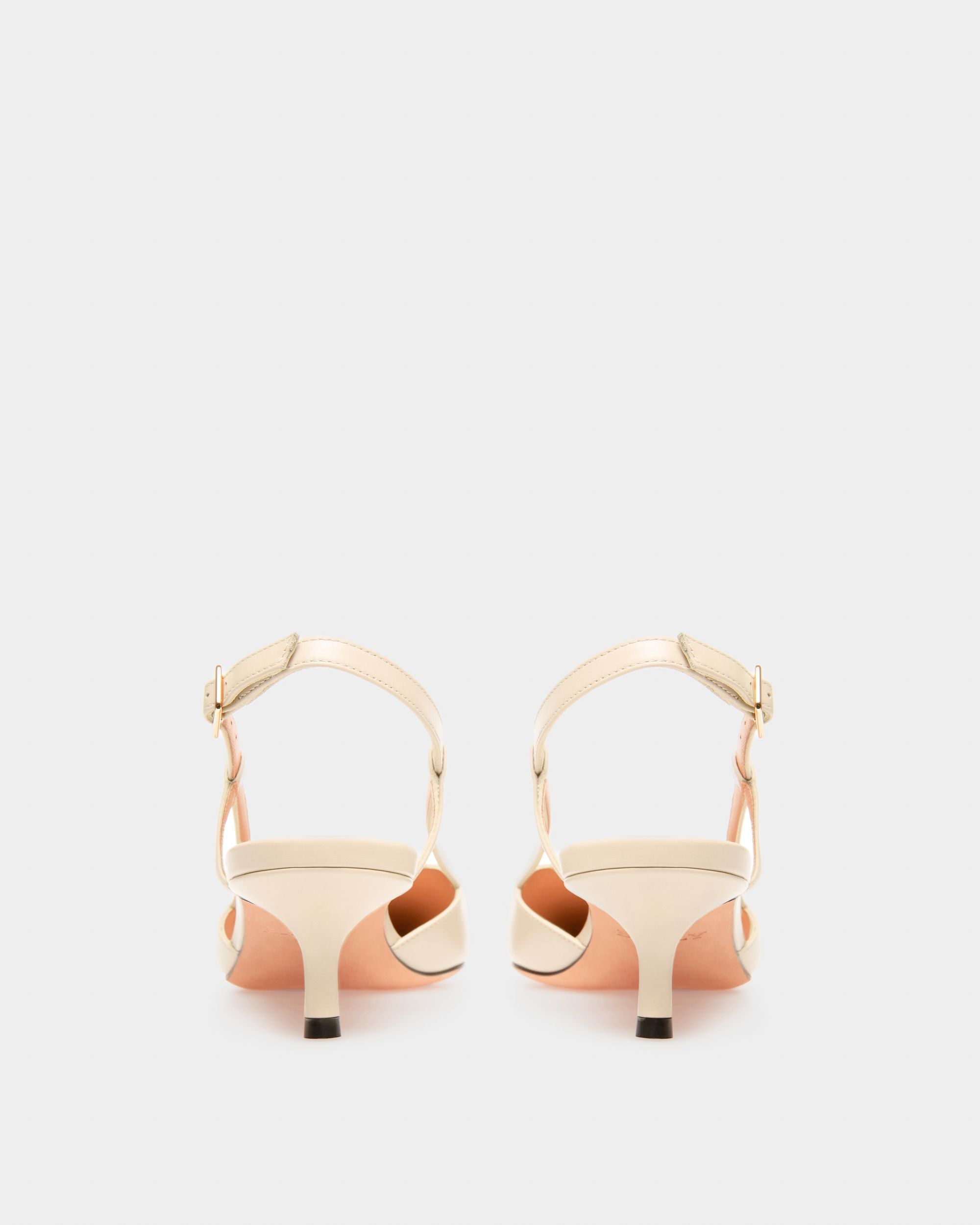 Eva Escarpins En Cuir Ivoire - Femme - Bally - 04