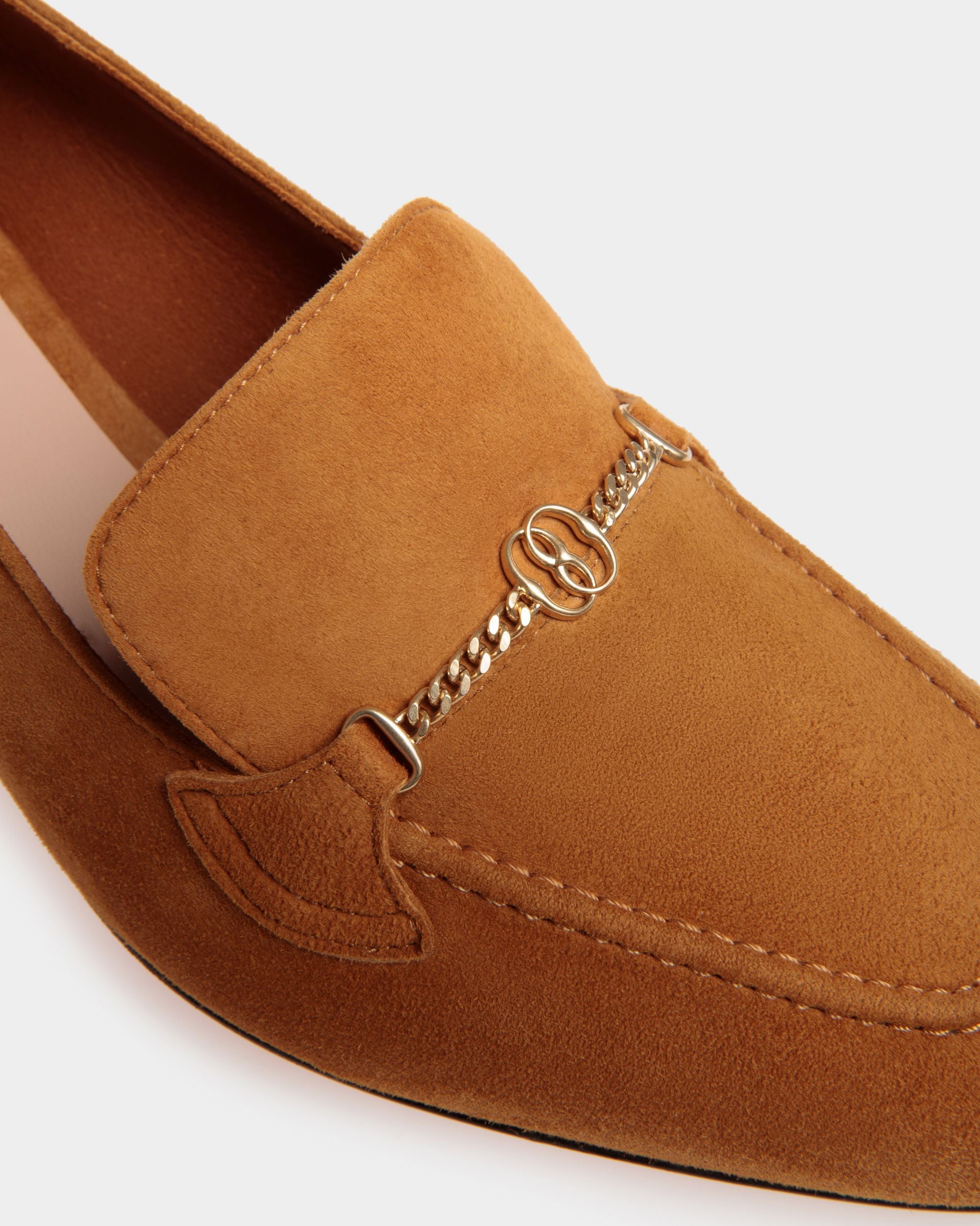 Daily-Emblem Pumps Aus Braunem Veloursleder - Damen - Bally - 04