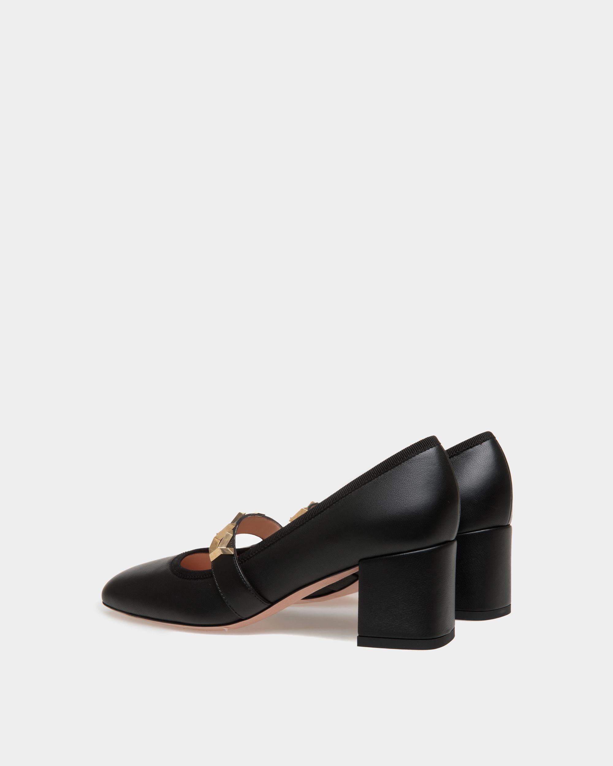 Bally Spell Pump in Black Leather - Women's - Bally - 03