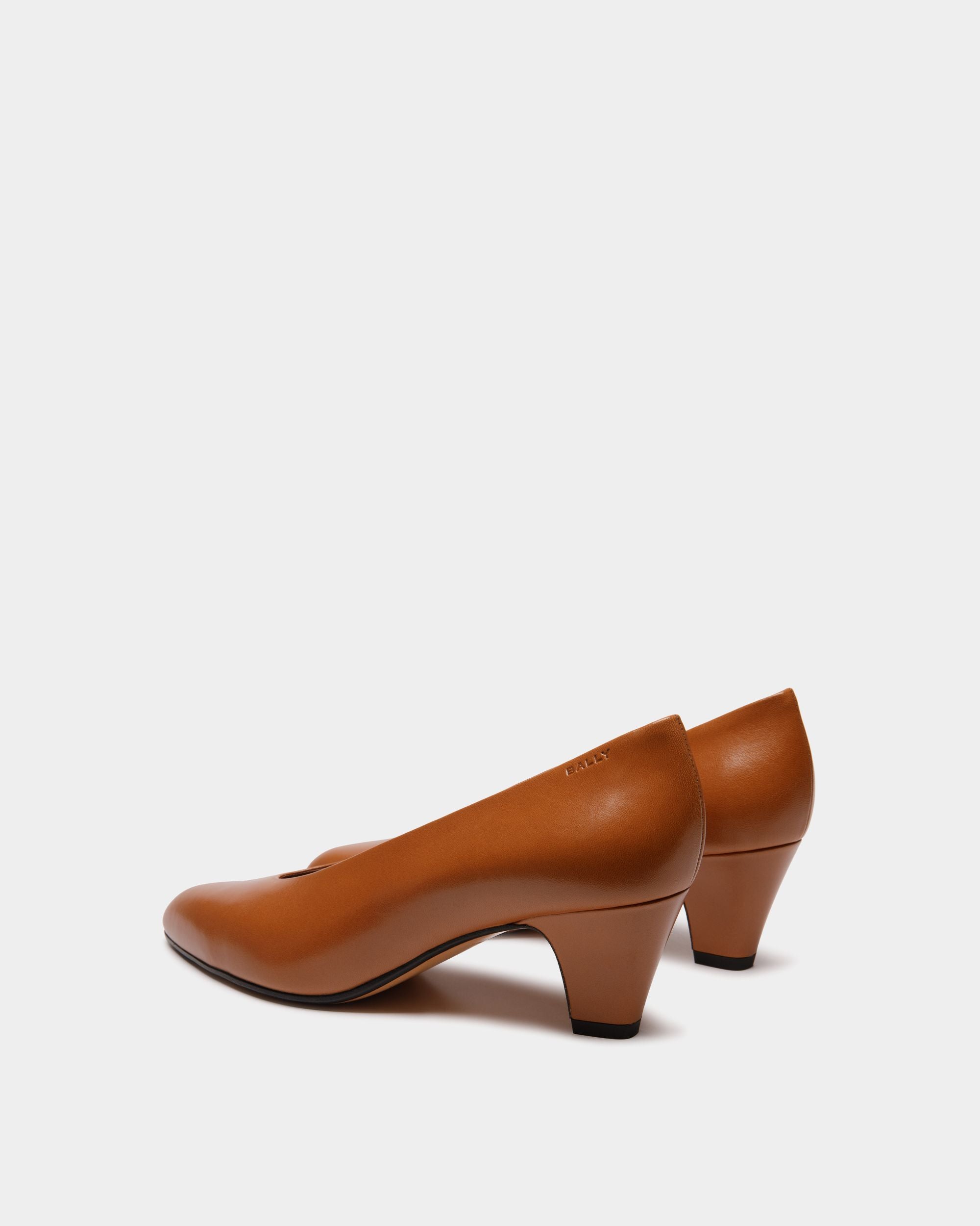 Escarpin Alva En Cuir Marron - Femme - Bally - 04