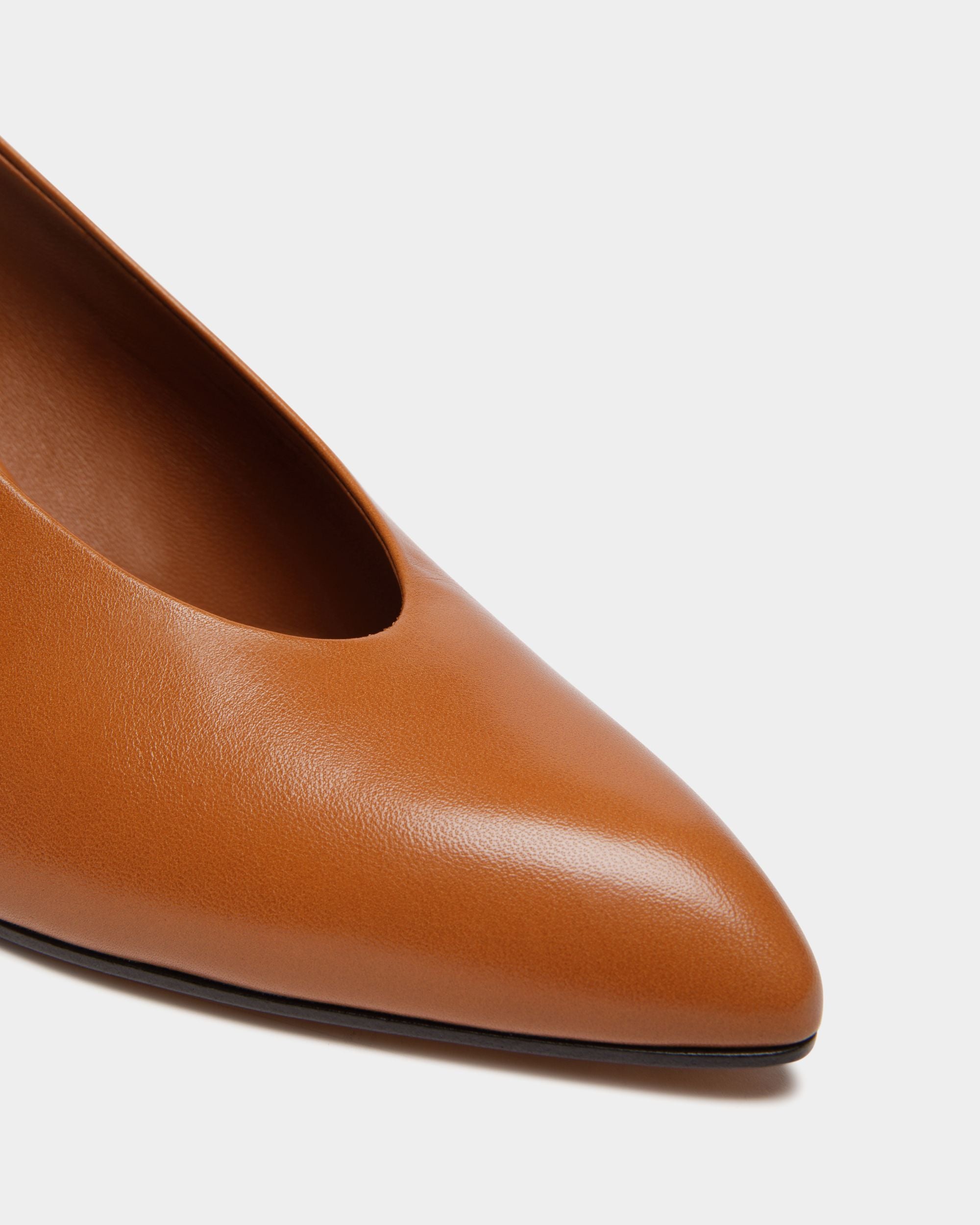 Escarpin Alva En Cuir Marron - Femme - Bally - 06
