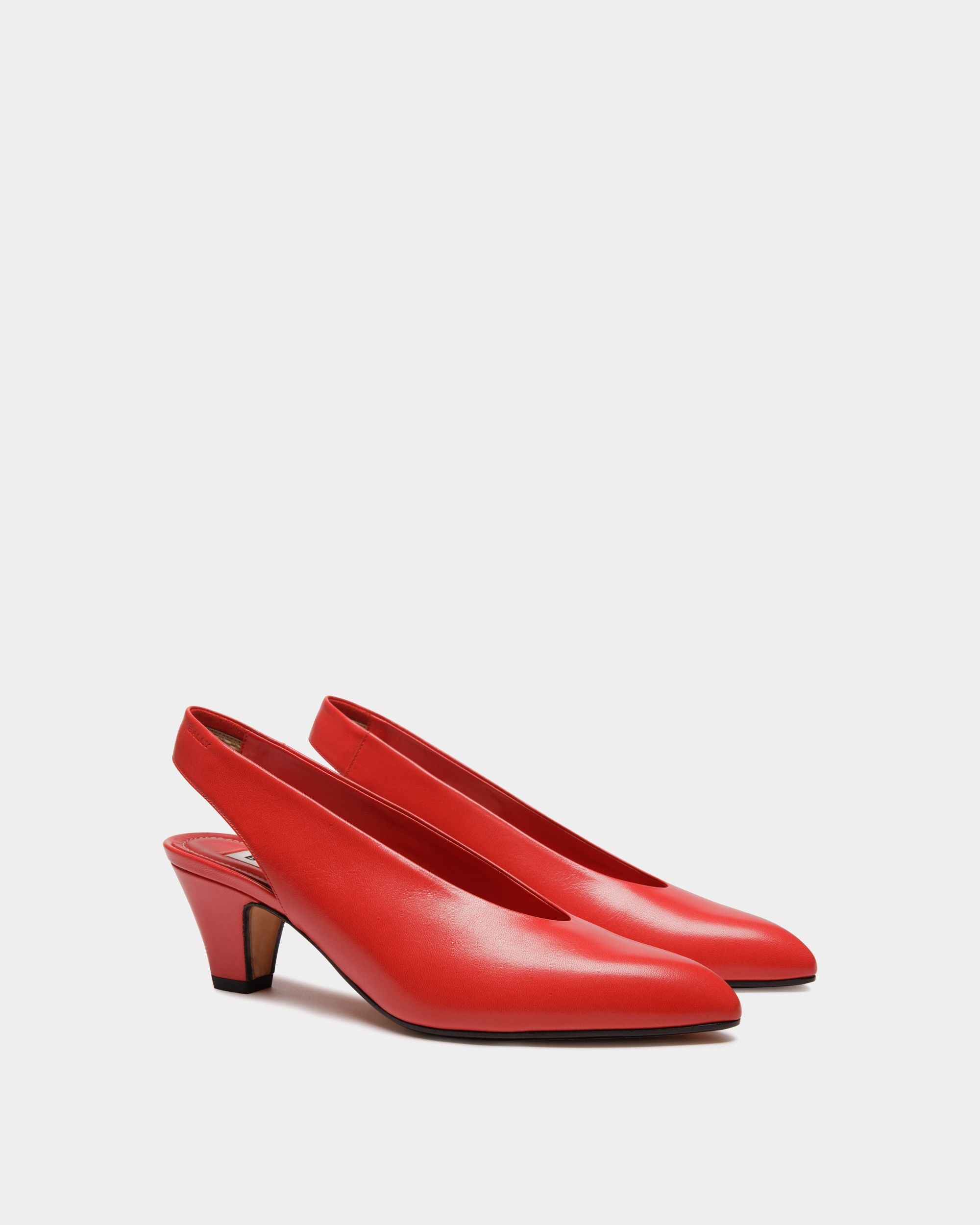 Pumps Alva Aus Leder In Rot - Damen - Bally - 03