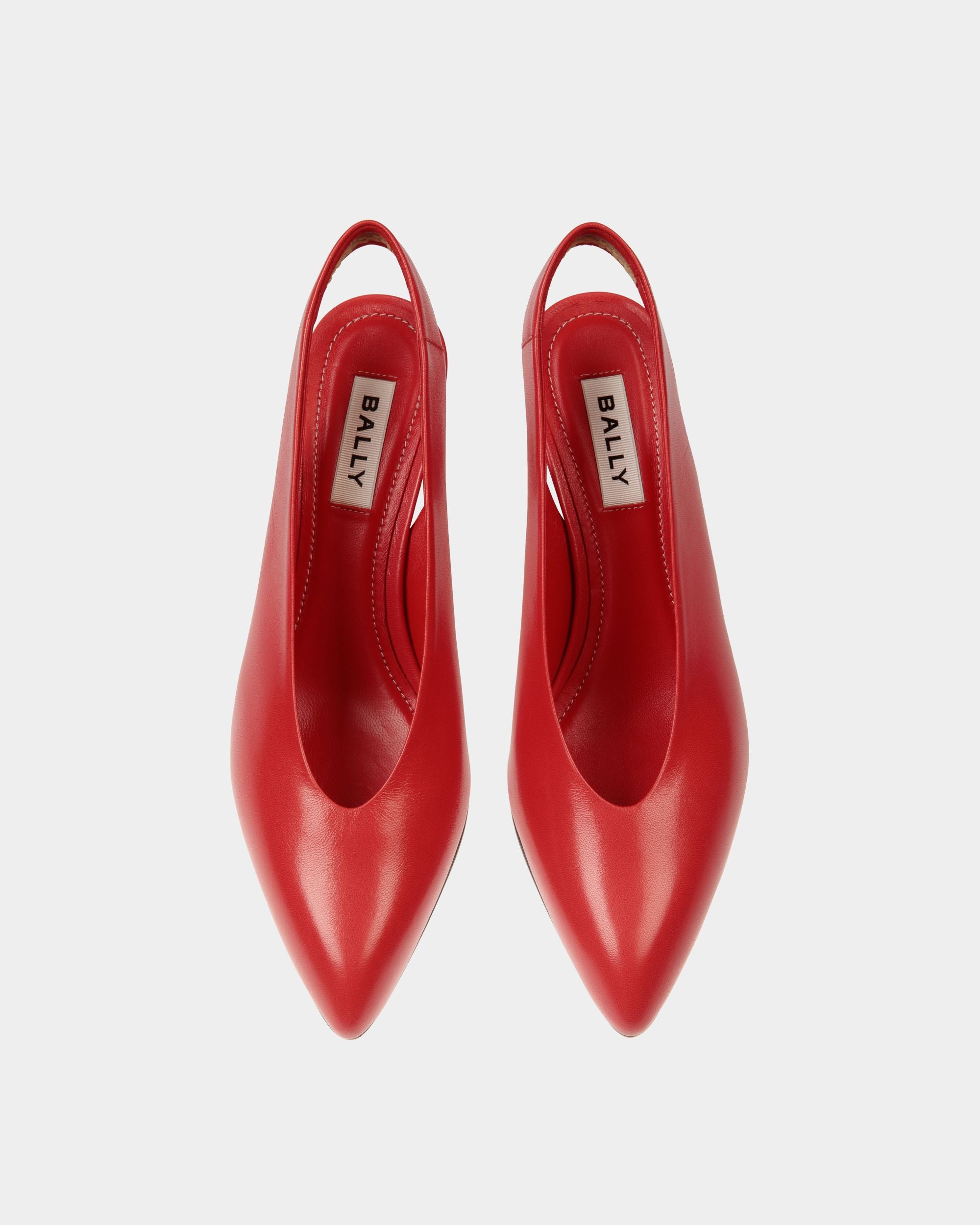 Pumps Alva Aus Leder In Rot - Damen - Bally - 05