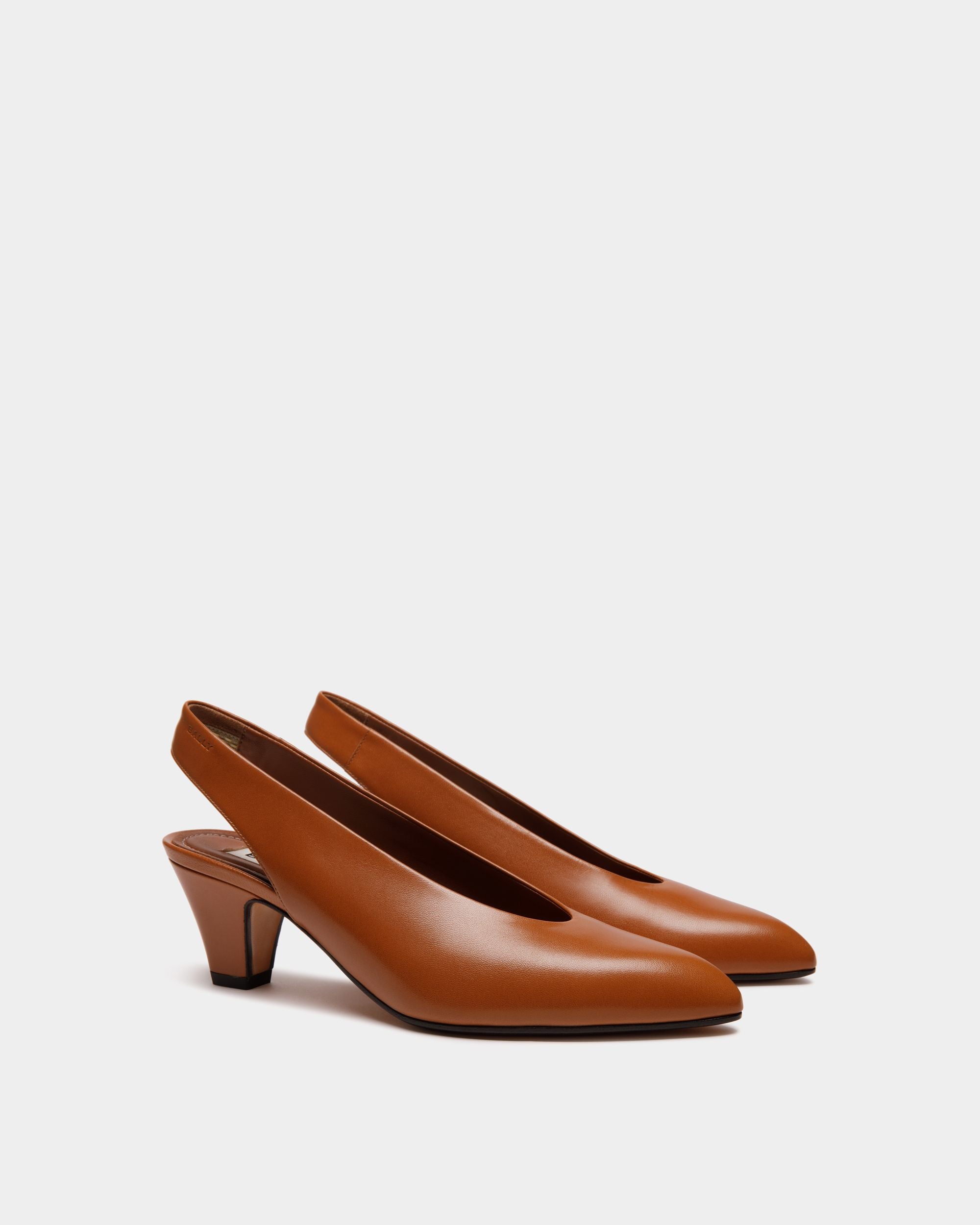 Escarpin Alva En Cuir Marron - Femme - Bally - 03
