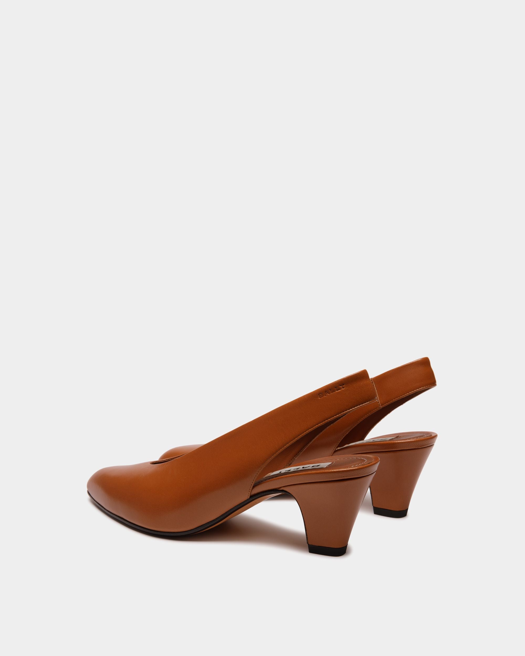 Escarpin Alva En Cuir Marron - Femme - Bally - 04