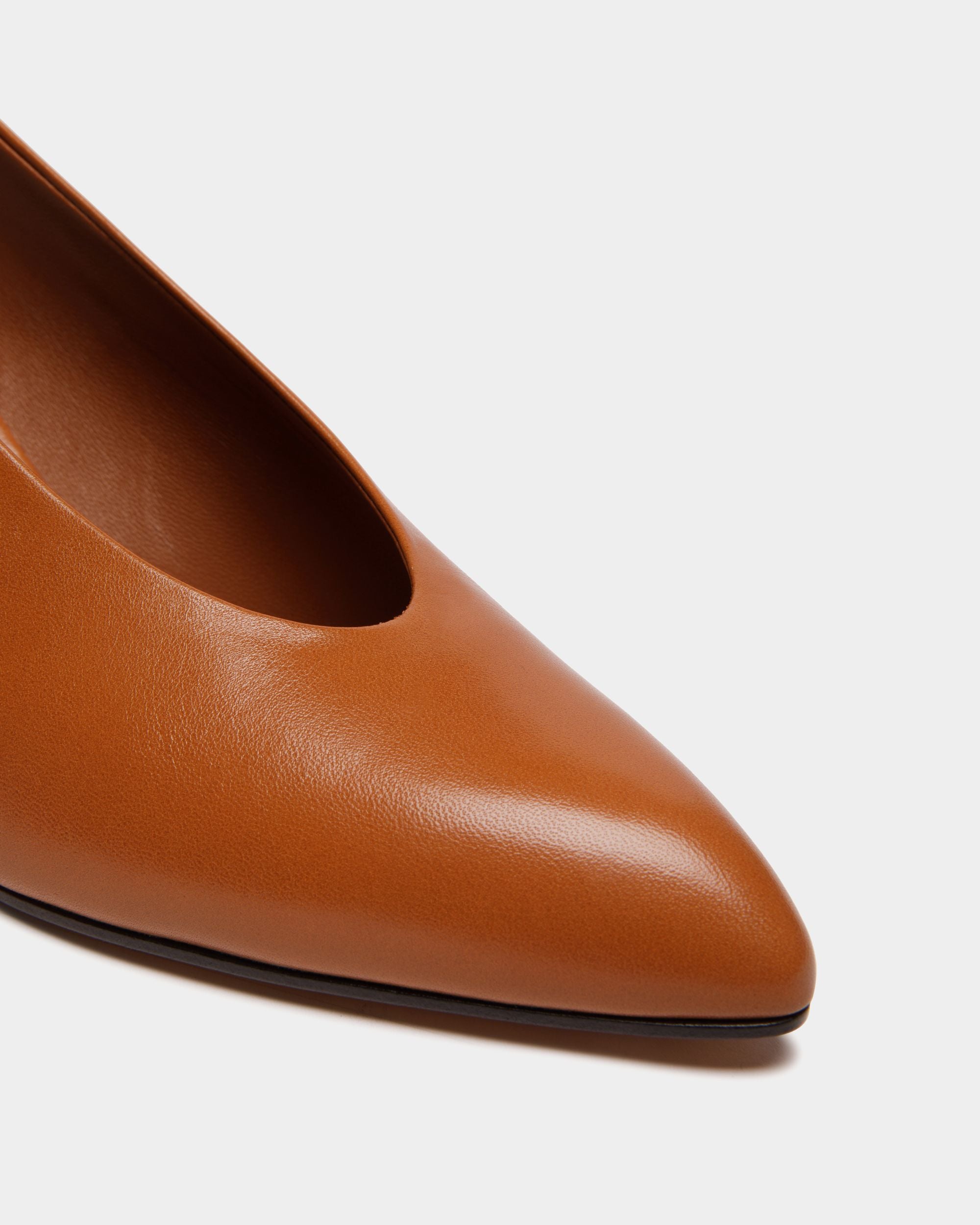 Escarpin Alva En Cuir Marron - Femme - Bally - 06