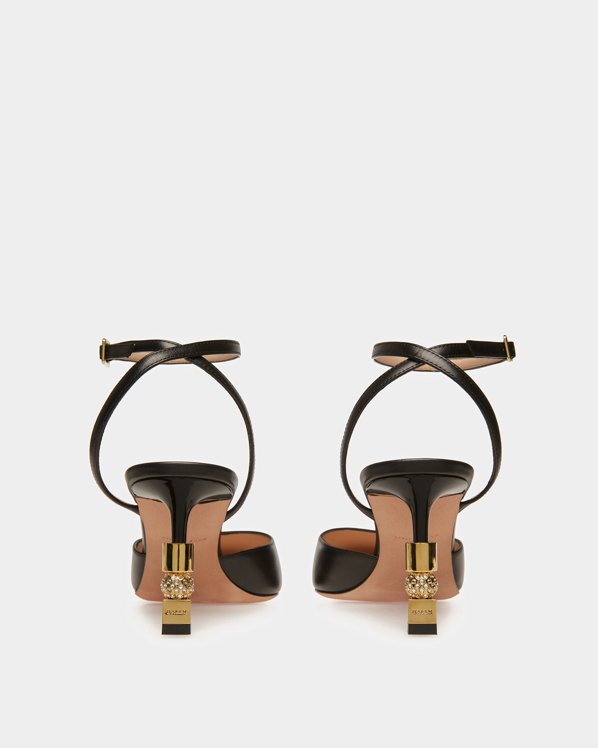 Block Riemchenpumps Aus Leder - Damen - Bally - 04