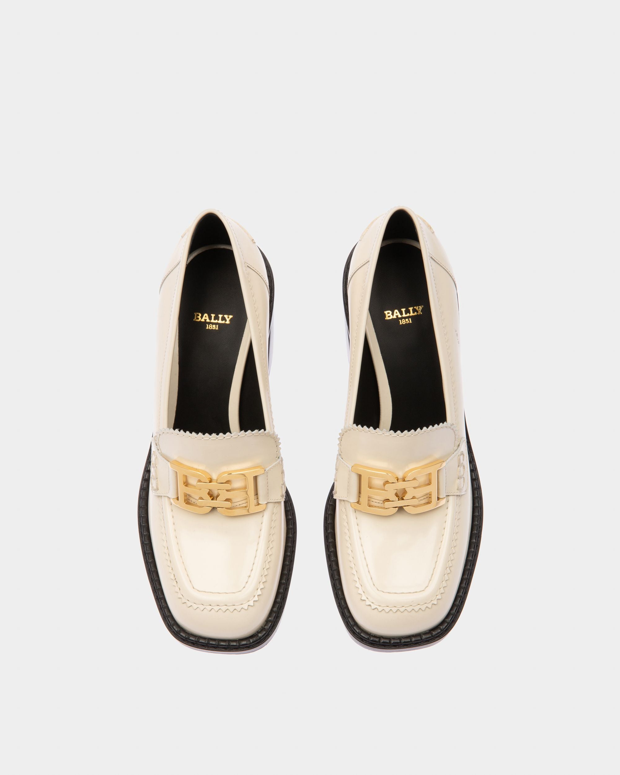 Ellyane Escarpins En Cuir Ivoire - Femme - Bally - 03