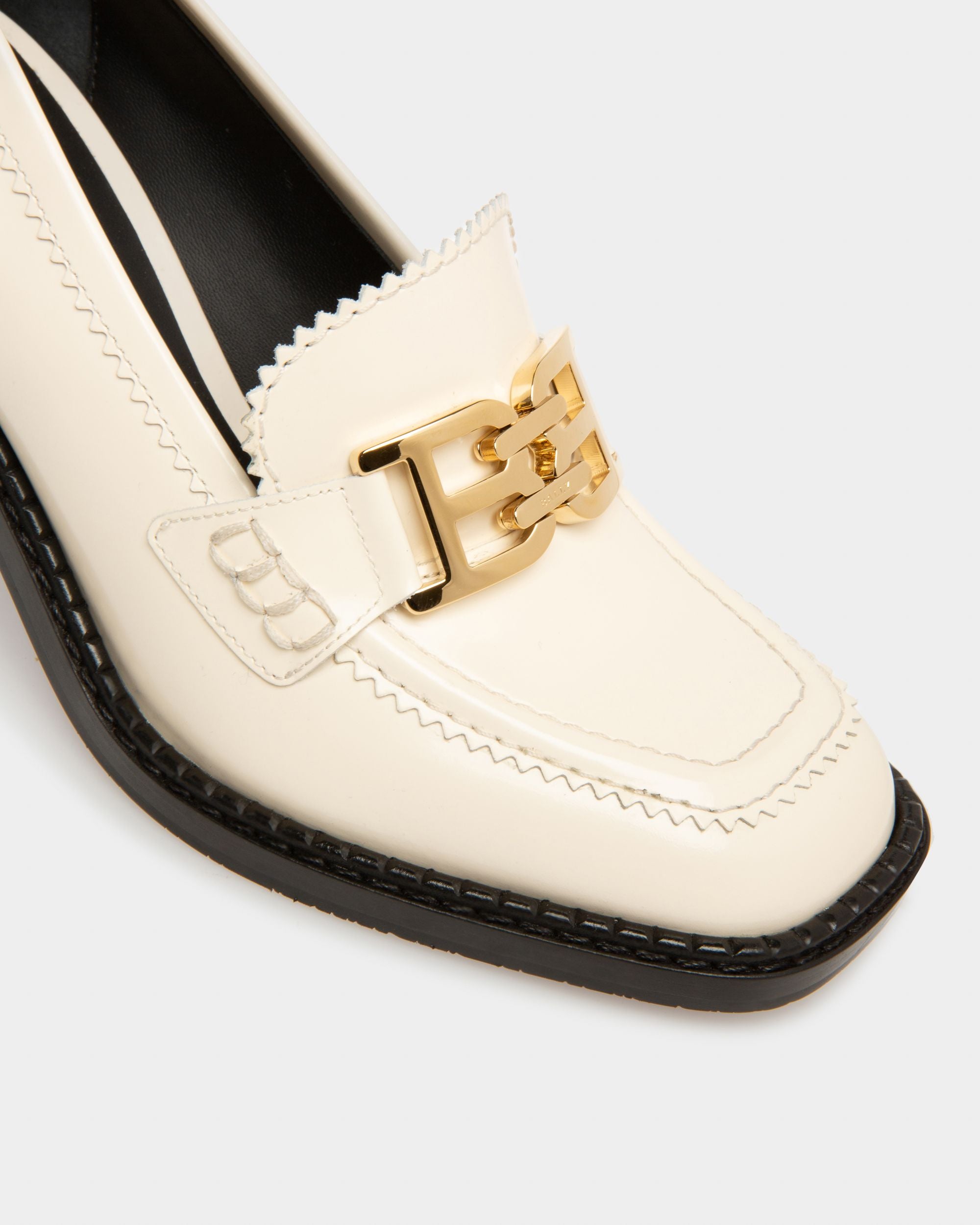 Ellyane Escarpins En Cuir Ivoire - Femme - Bally - 05
