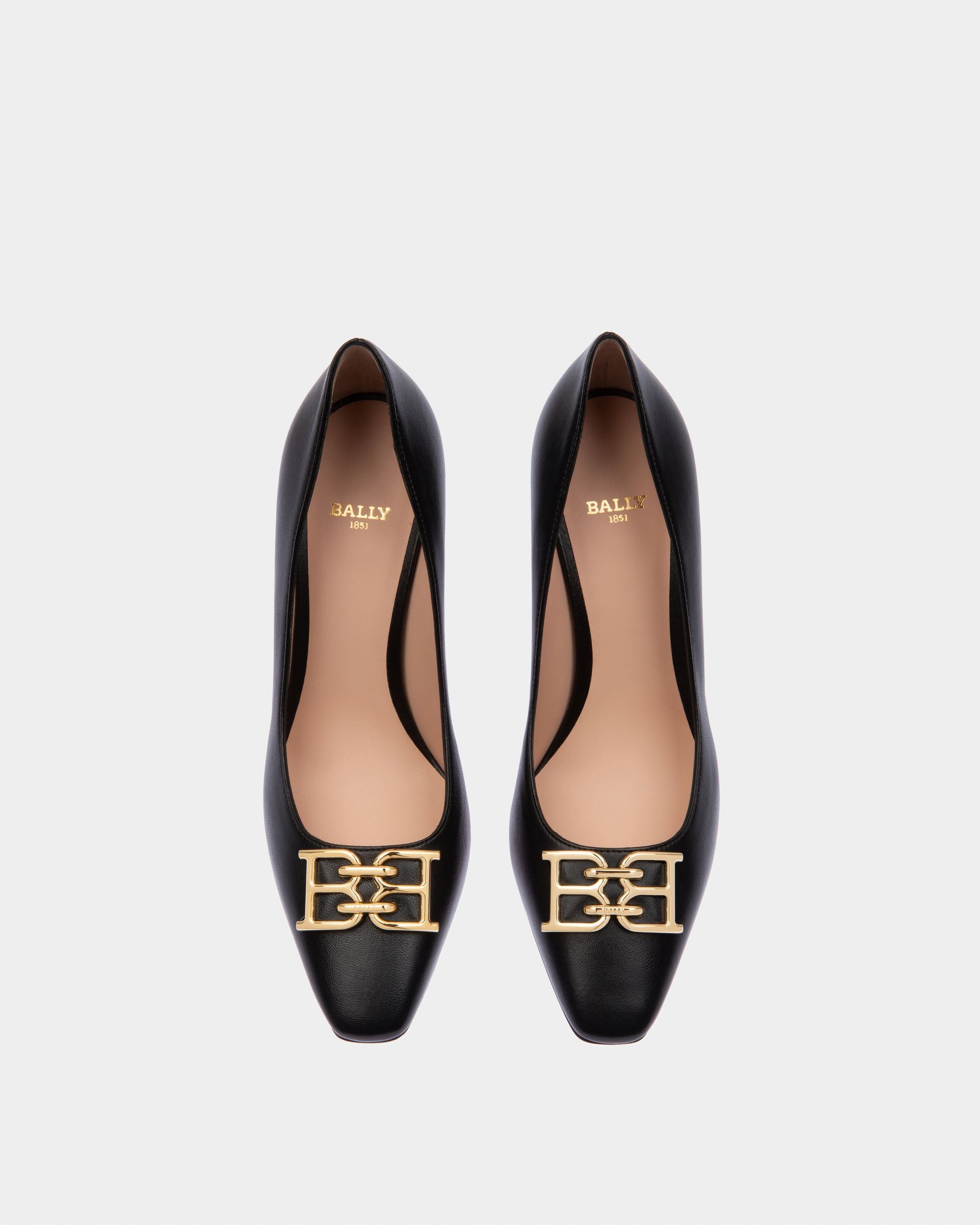 Evanca Pumps Aus Schwarzem Leder - Damen - Bally - 02