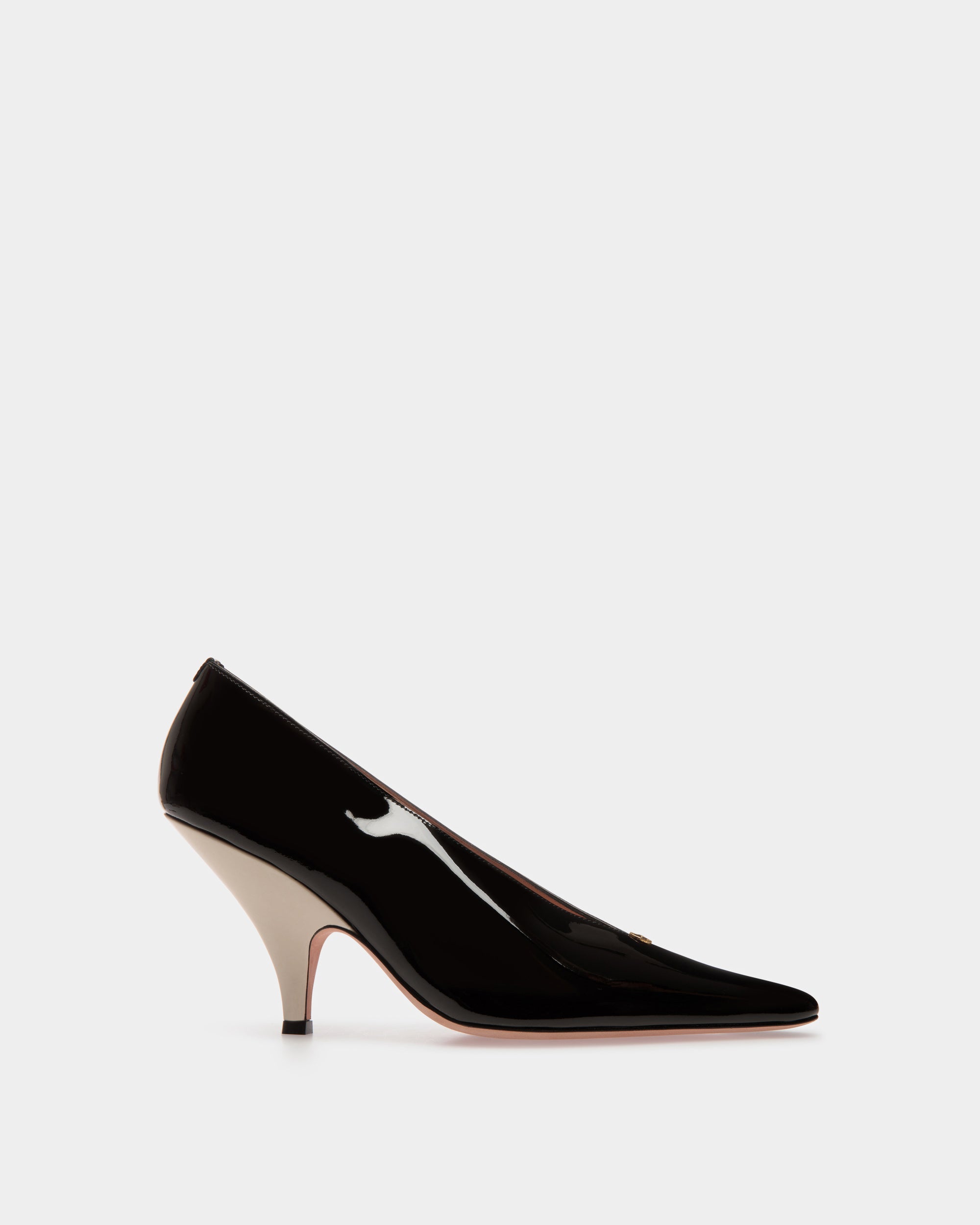 Katy Pumps Aus Leder in Schwarz und Elfenbein - Damen - Bally - 01