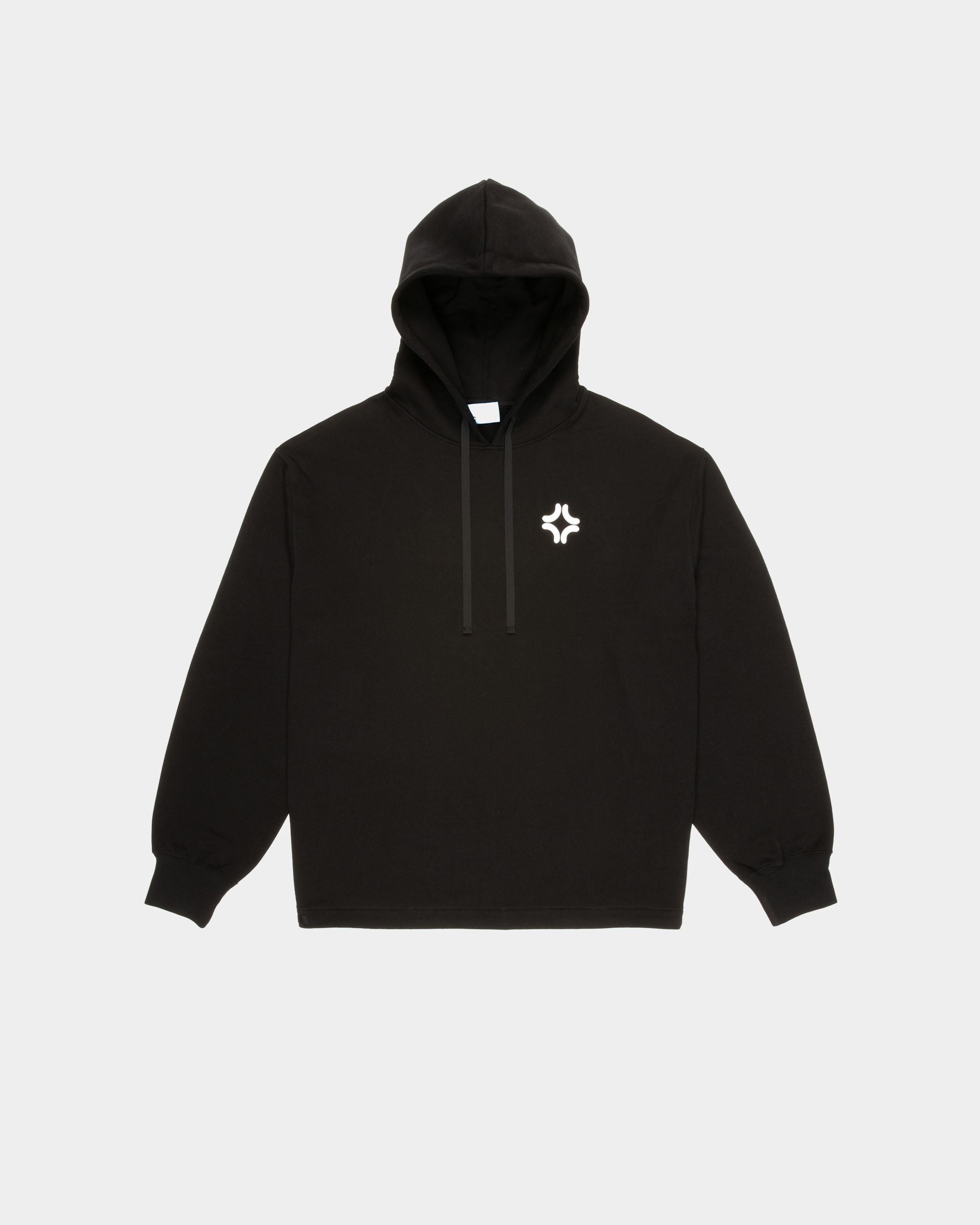 Organic Cotton Sweatshirt In Black - Women's - Bally - 01