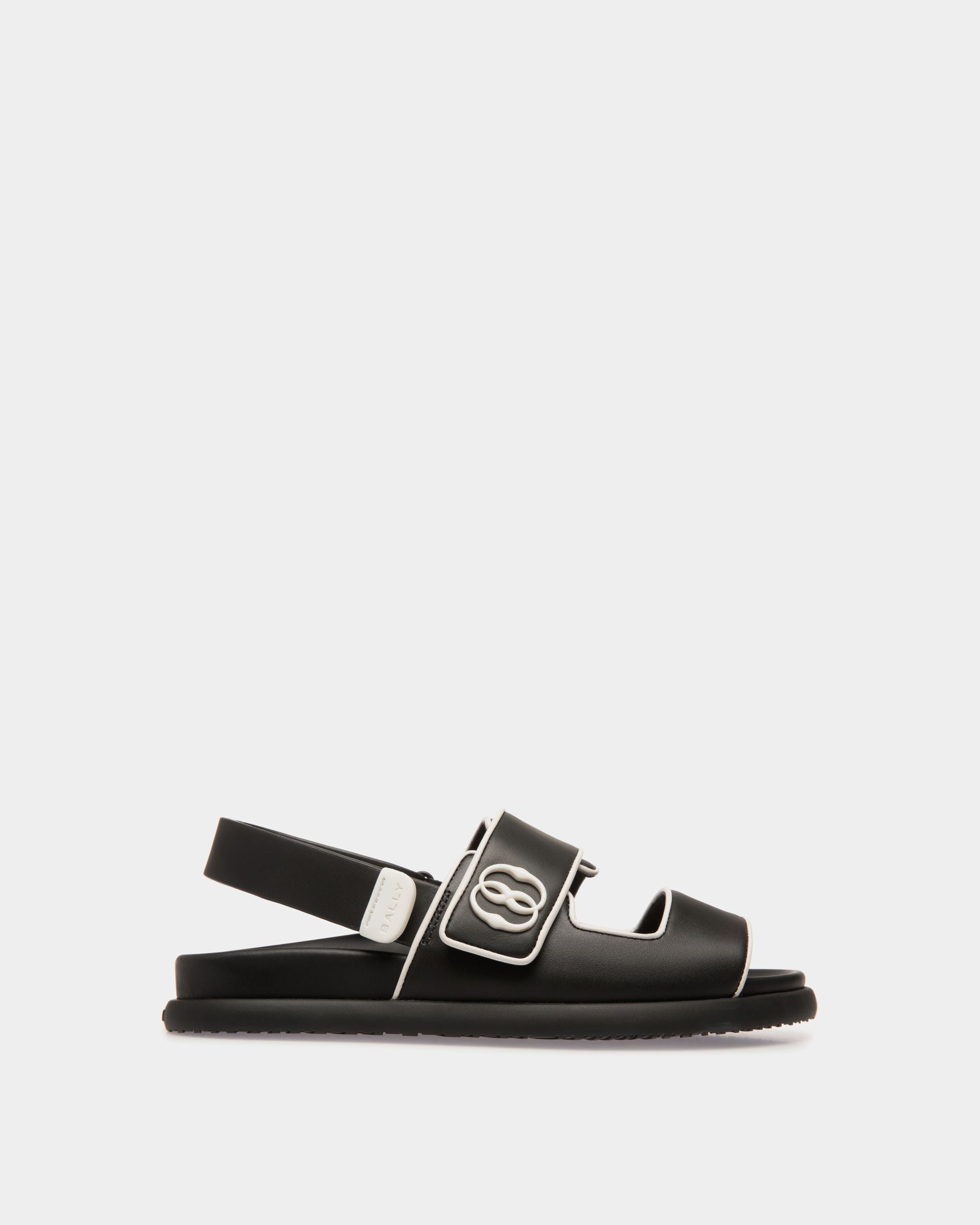 Sandale À Talon Plat Newport En Cuir - Femme - Bally - 01