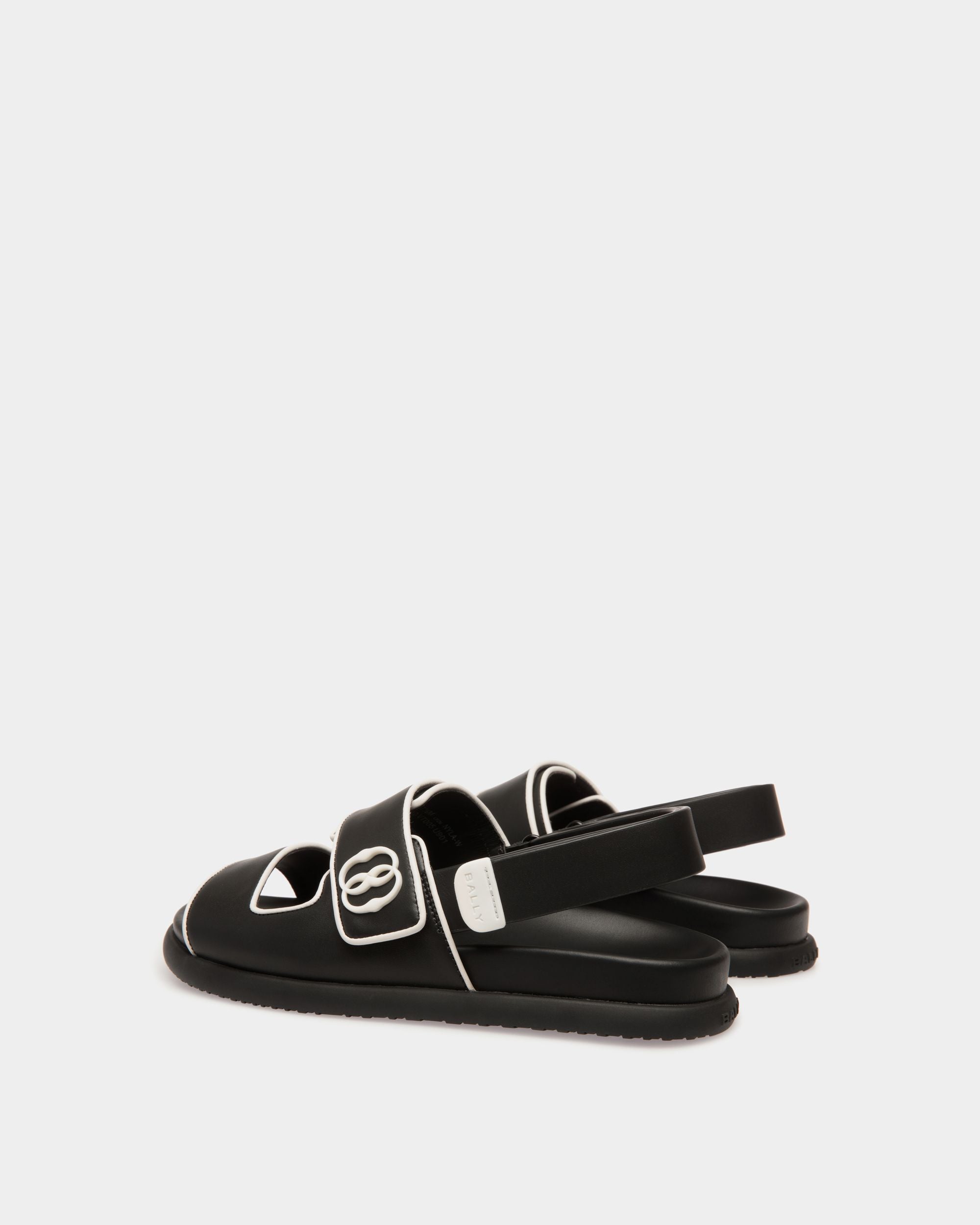 Sandale À Talon Plat Newport En Cuir - Femme - Bally - 03