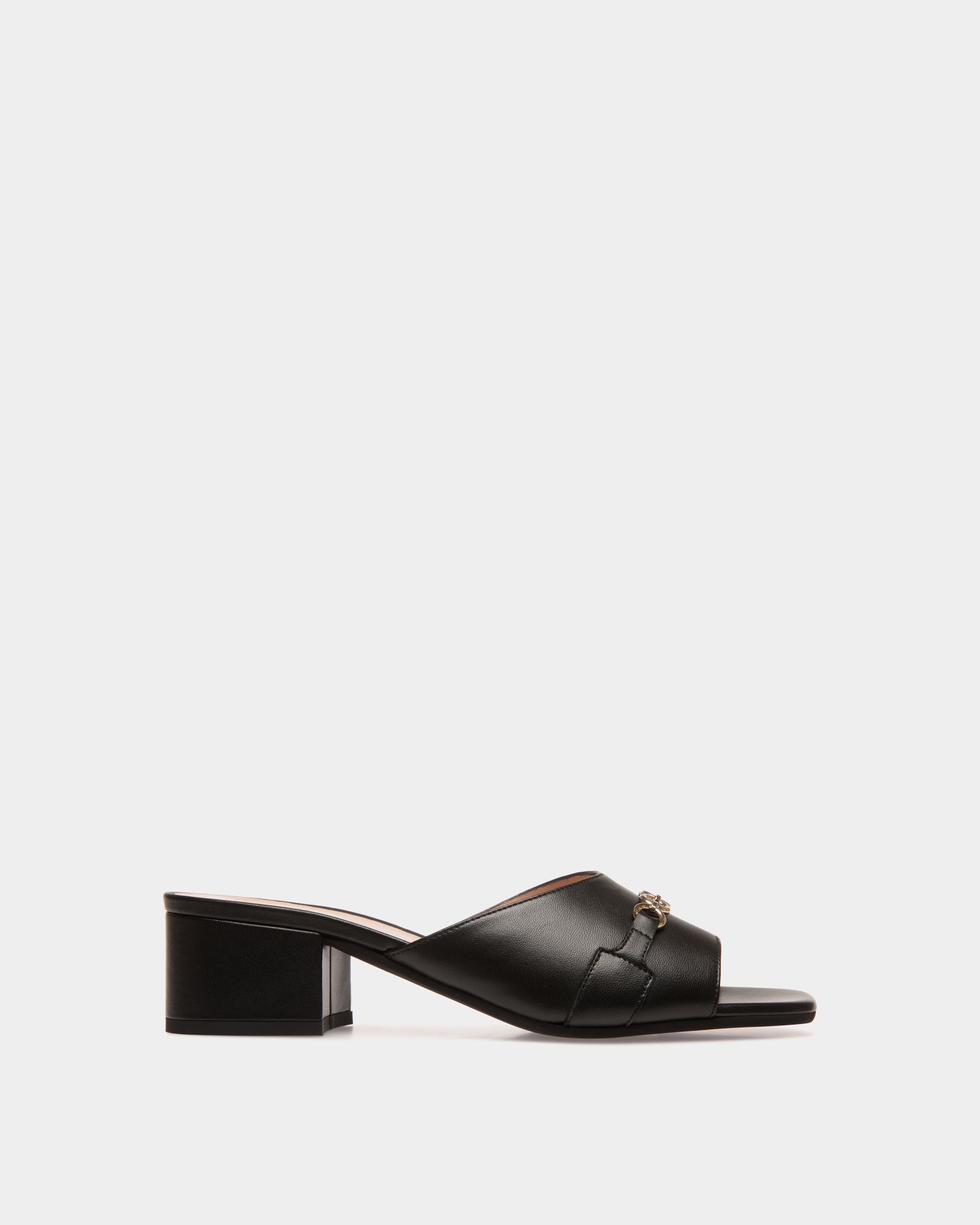 Sandals In Black Leather - Damen - Bally - 01
