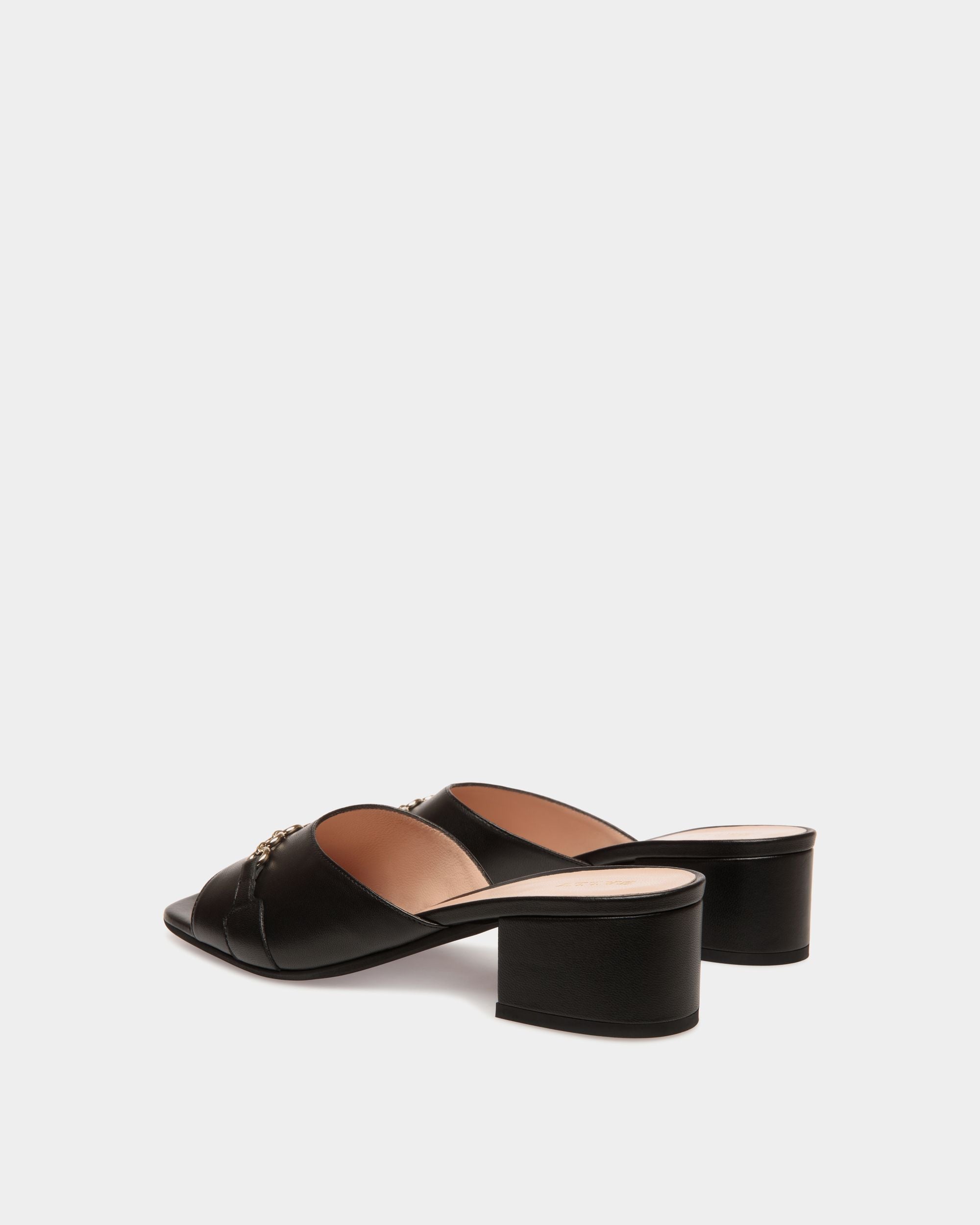Sandals In Black Leather - Damen - Bally - 03
