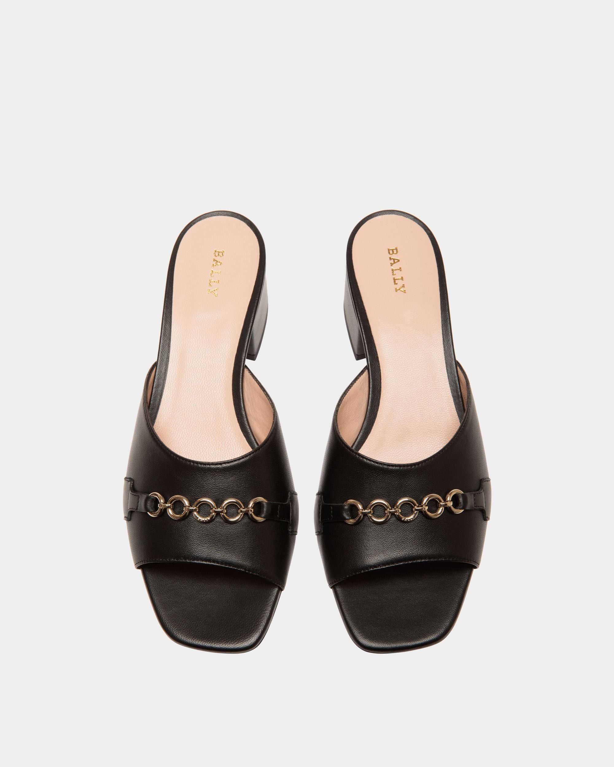 Sandals In Black Leather - Damen - Bally - 04
