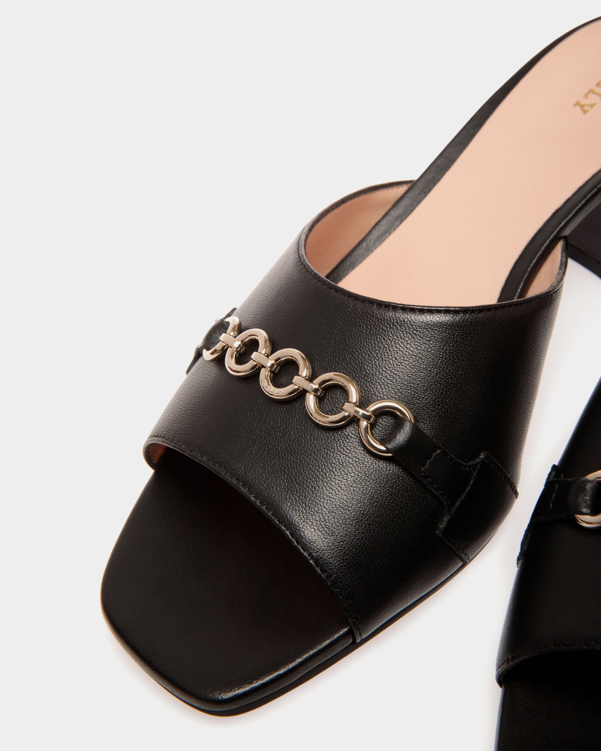 Sandals In Black Leather - Damen - Bally - 05