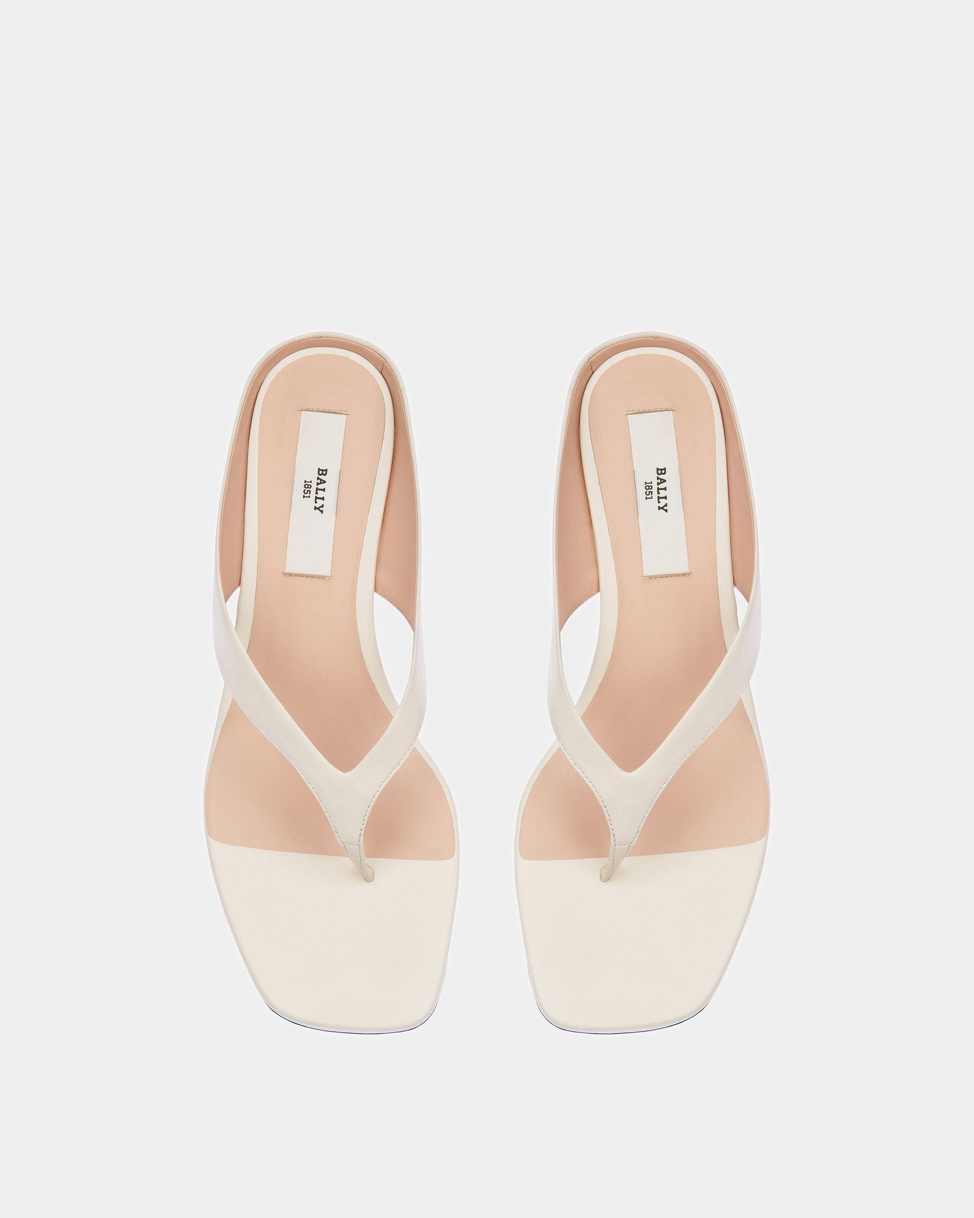 Nyna Ledersandale In Knochen - Damen - Bally - 02