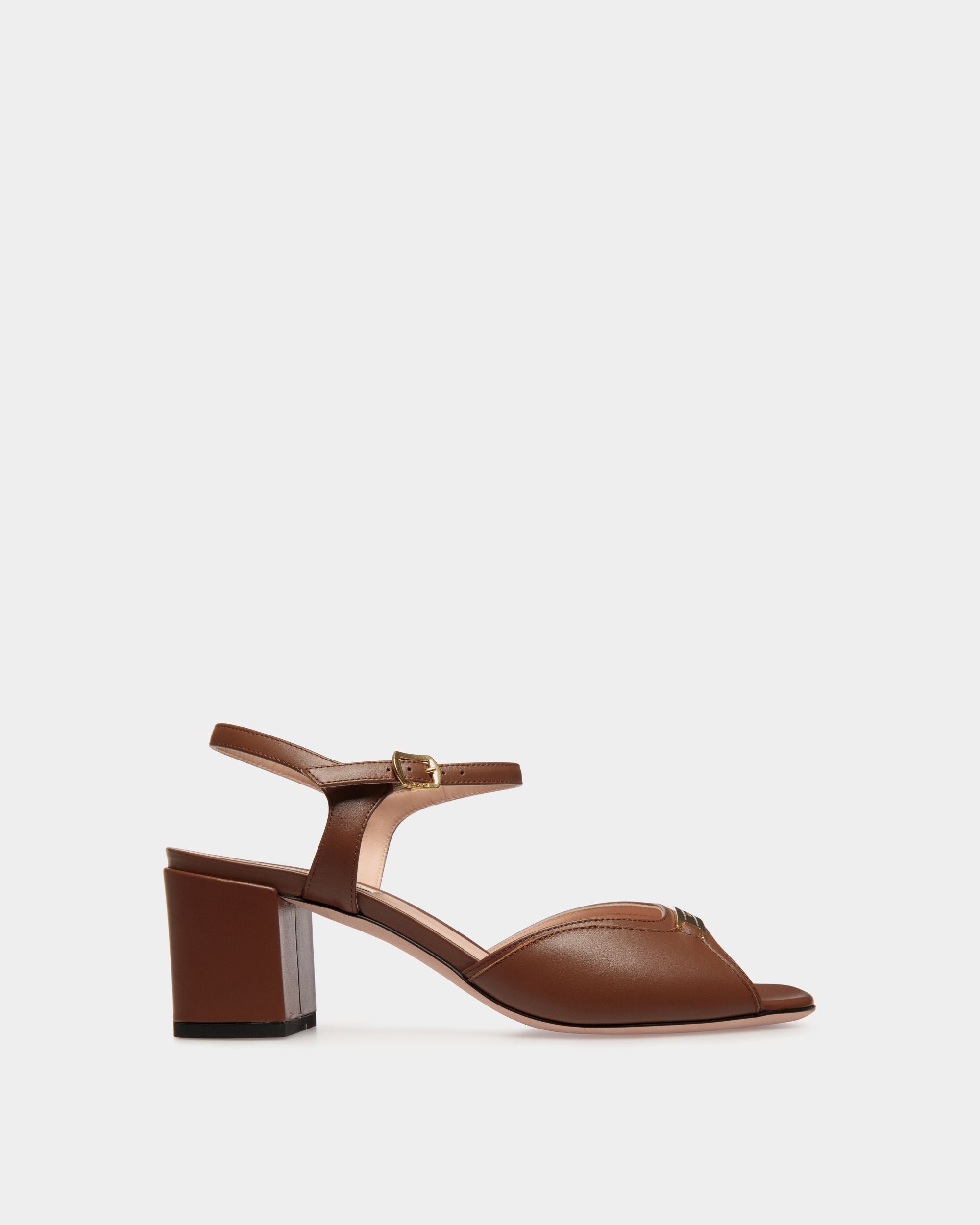 Deco Sandal in Brown Leather - Damen - Bally - 01