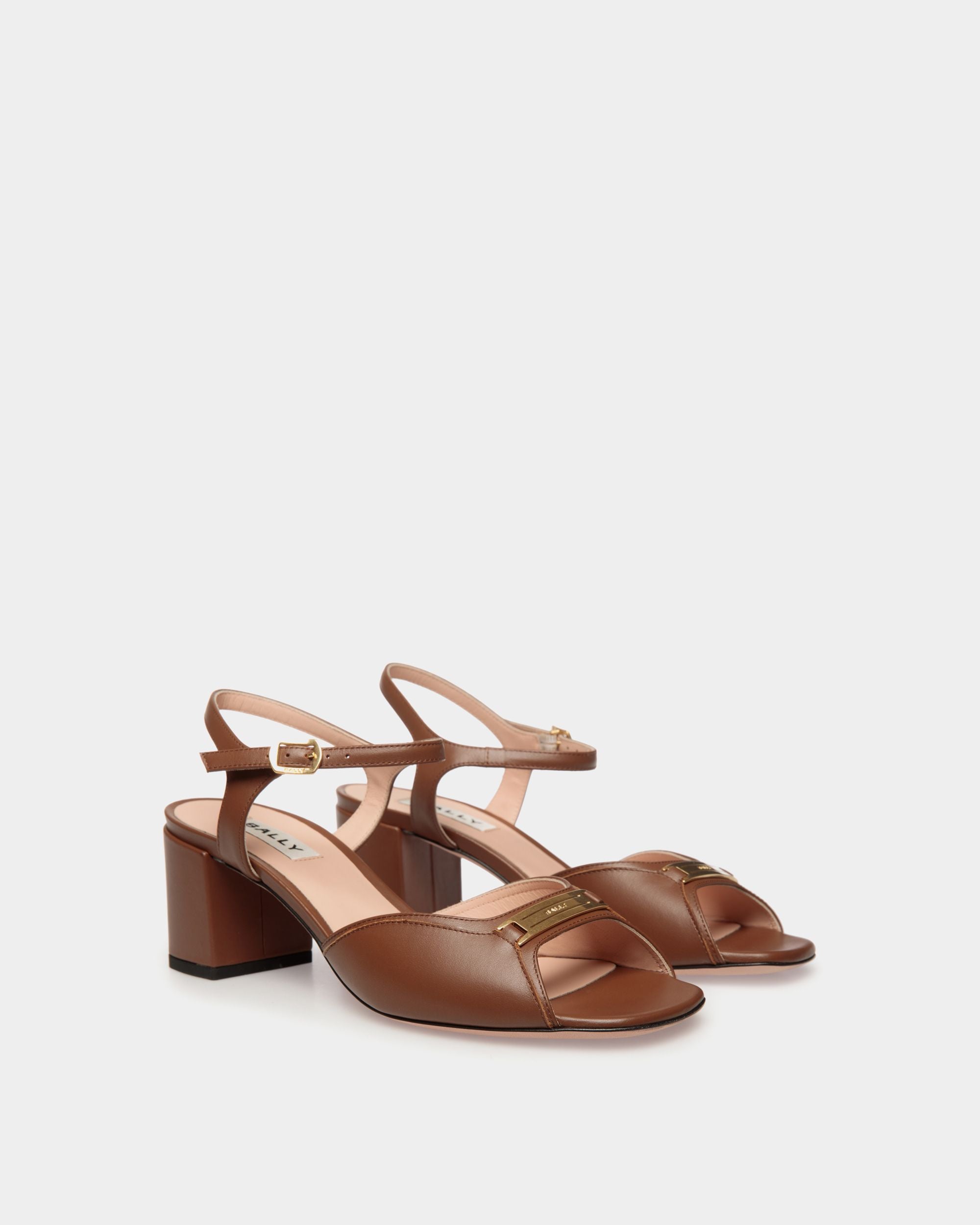Deco Sandal in Brown Leather - Damen - Bally - 02