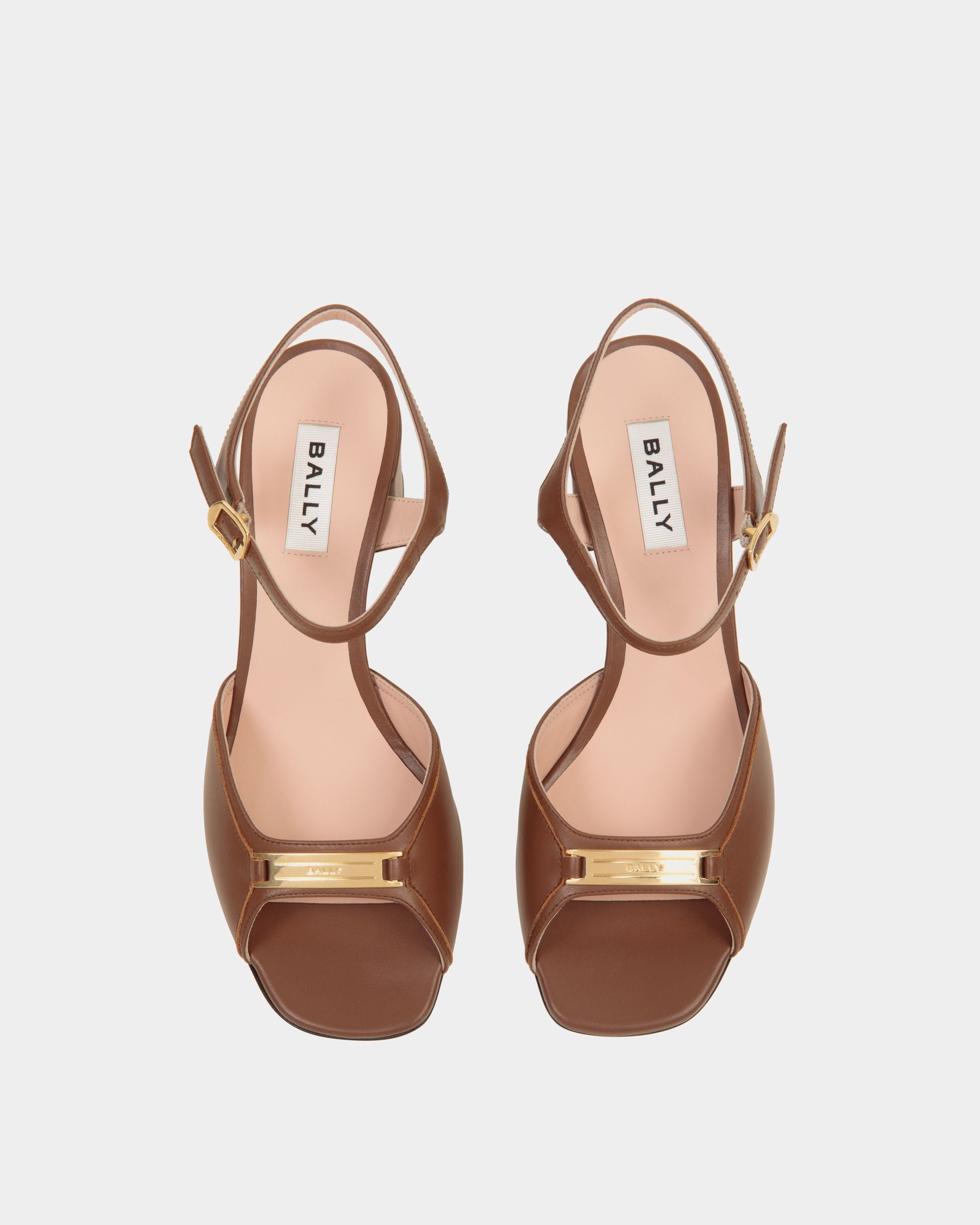 Deco Sandal in Brown Leather - Damen - Bally - 04